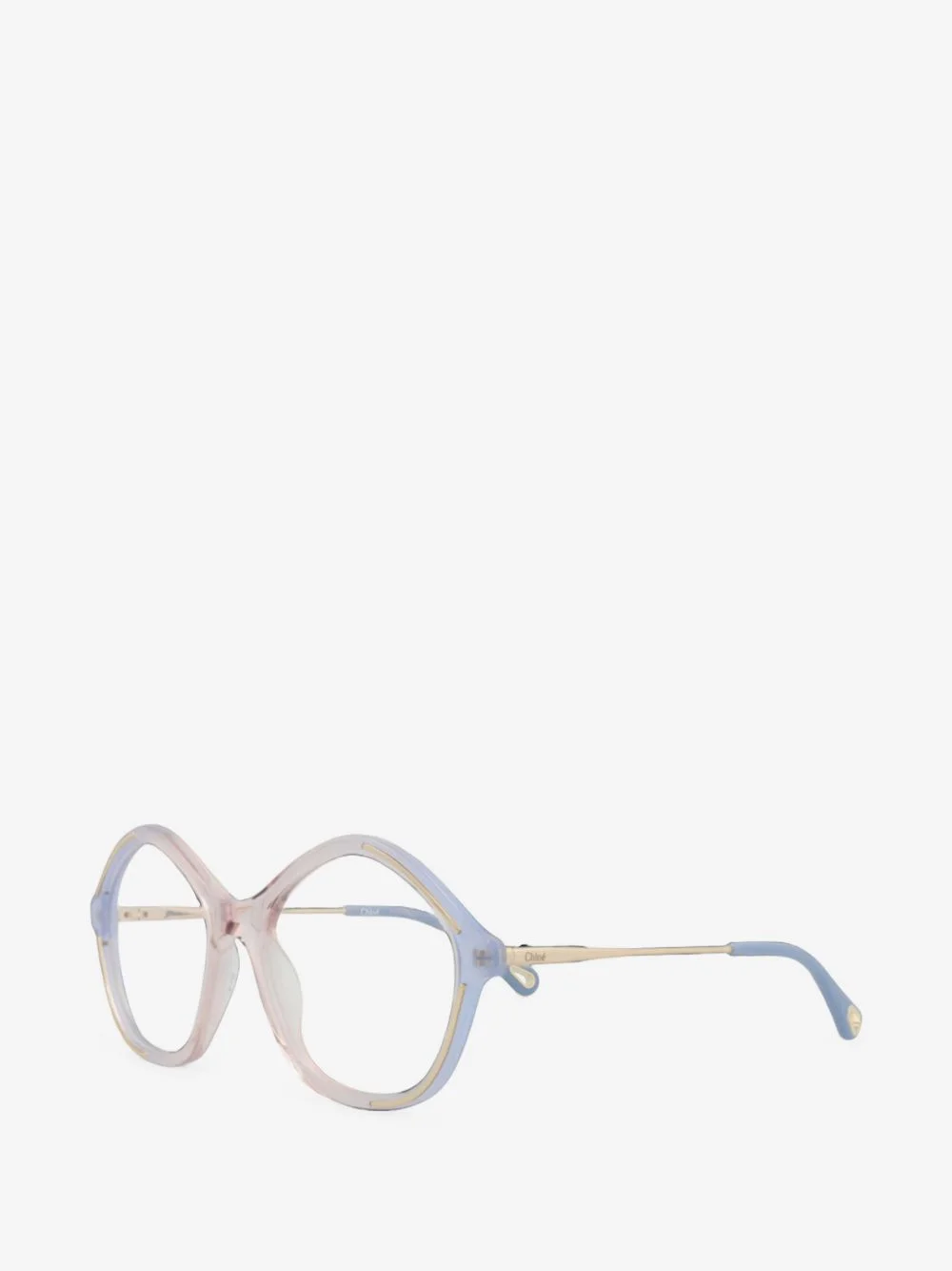 geometric-frame glasses - 1