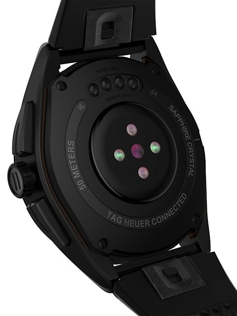 Connected Calibre E4 Titanium & Rubber Smart Watch/45MM - 5