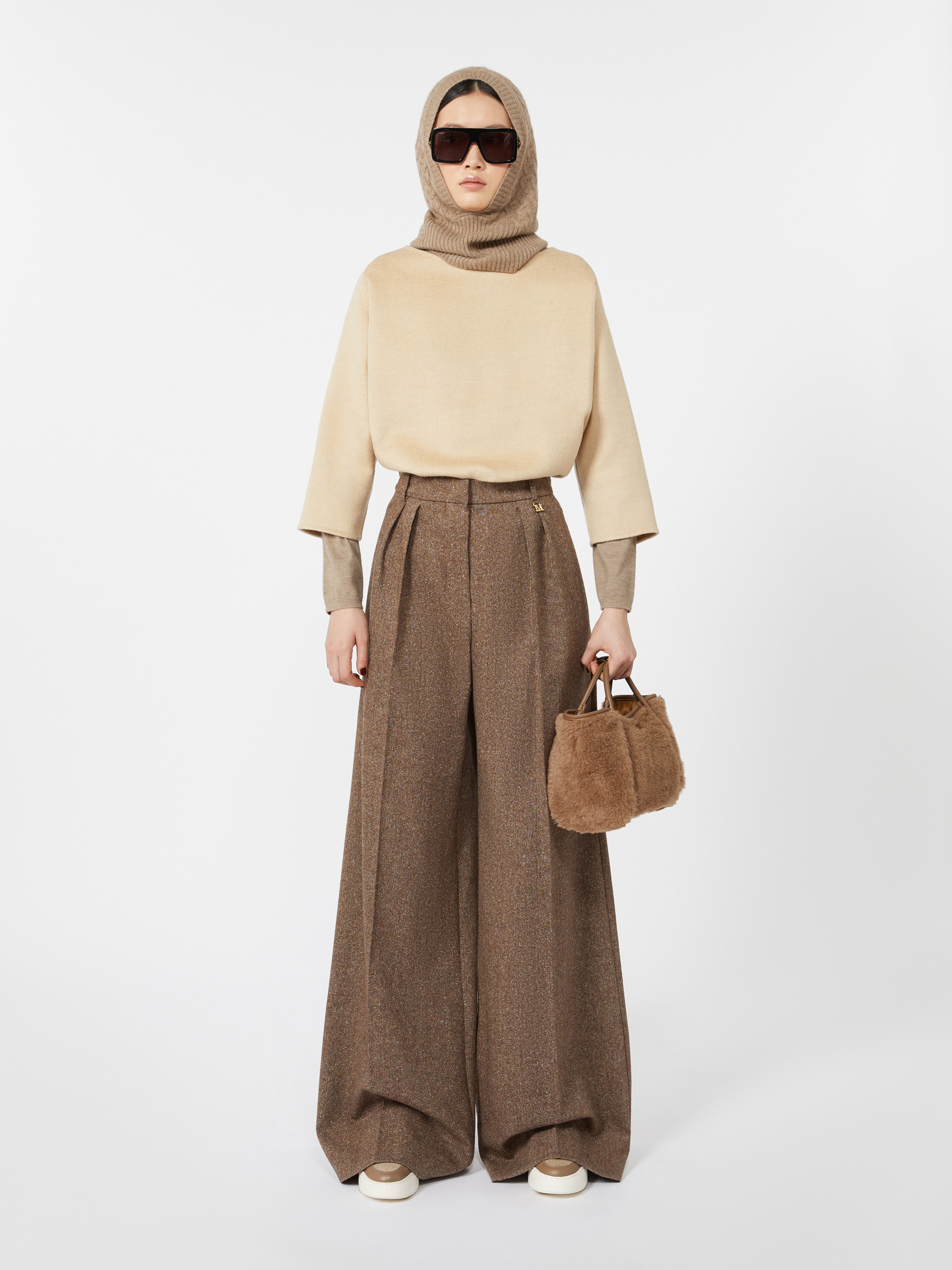 TMARINXS4 Extra-small Marine Bag in alpaca and cashmere Teddy fabric - 6