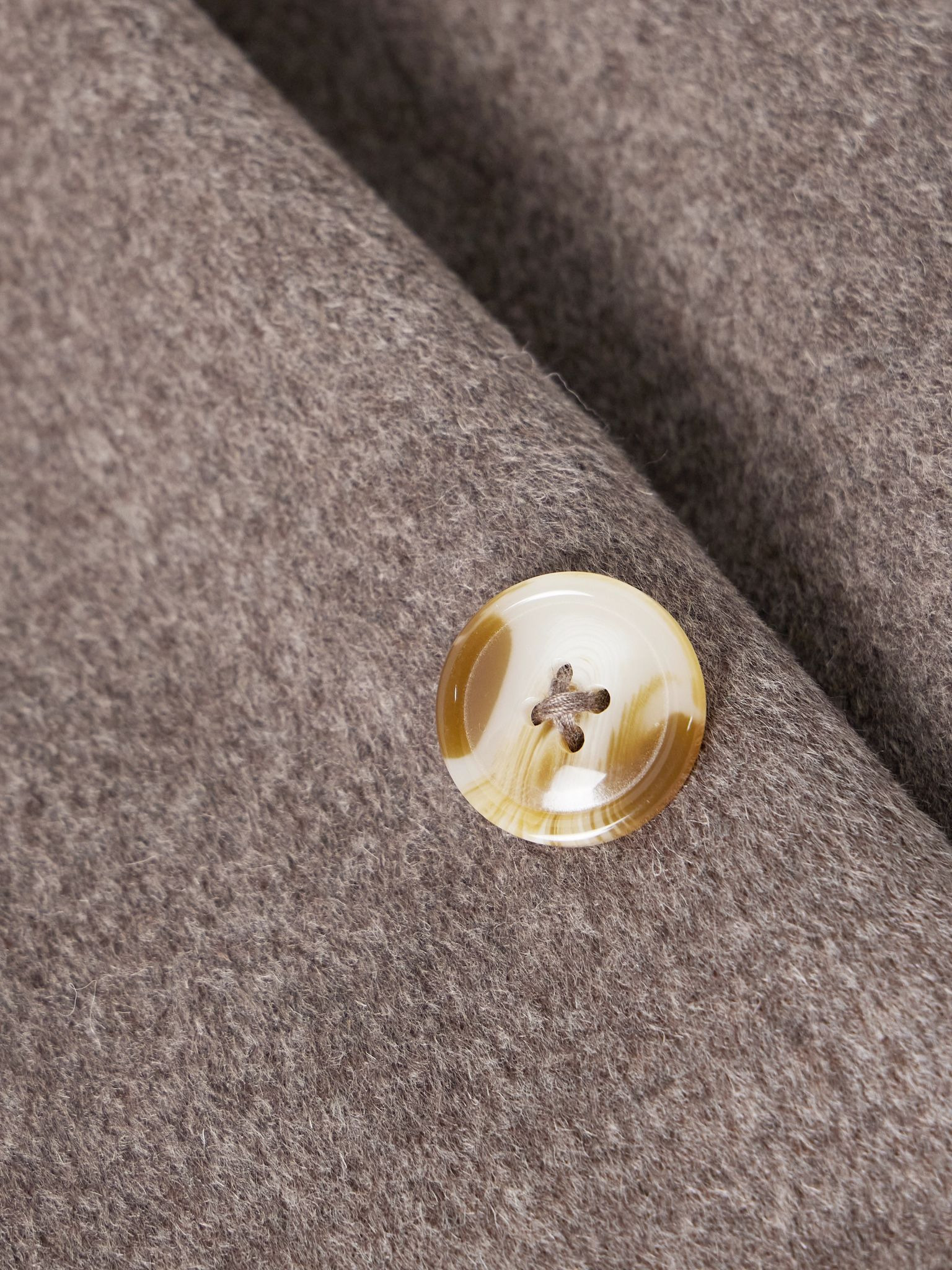 Borneo oversized double-breasted wool and cashmere-blend coat Taupe - 5