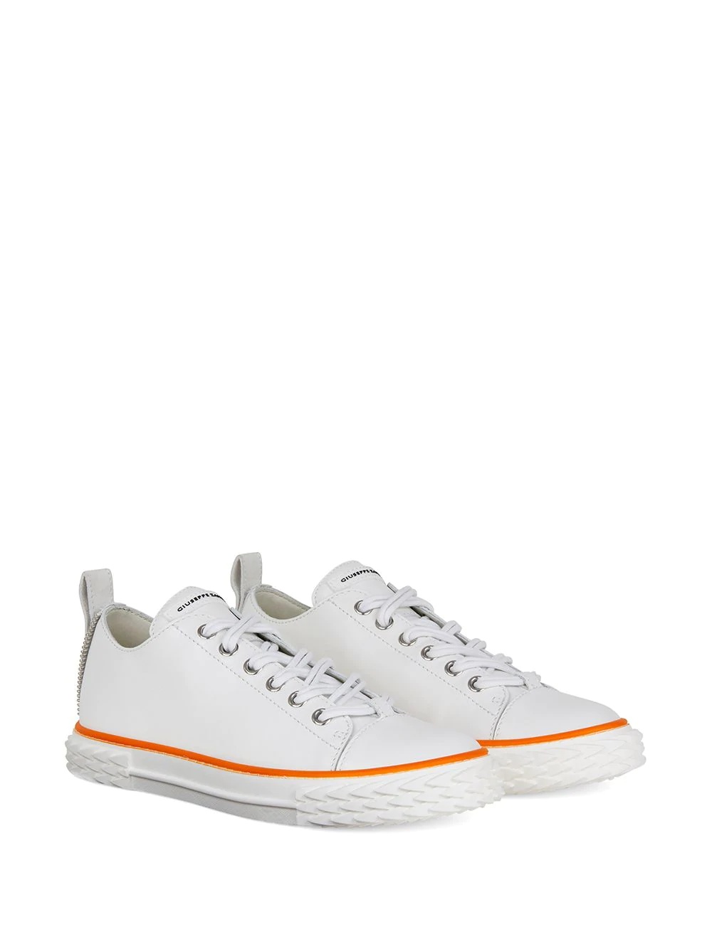 Blabber contrast-trimmed leather sneakers - 2