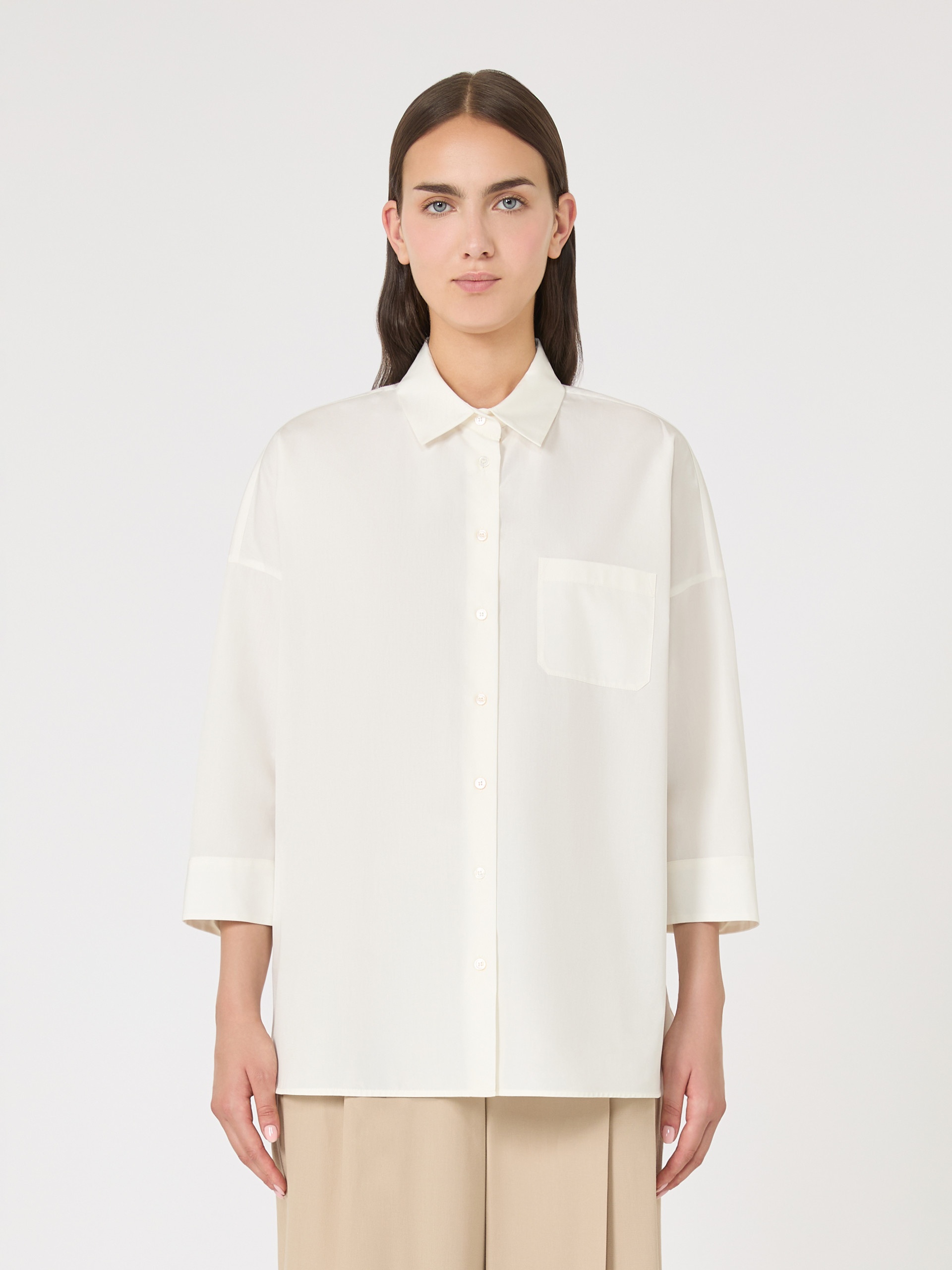 GIRALDA Flared poplin shirt - 3