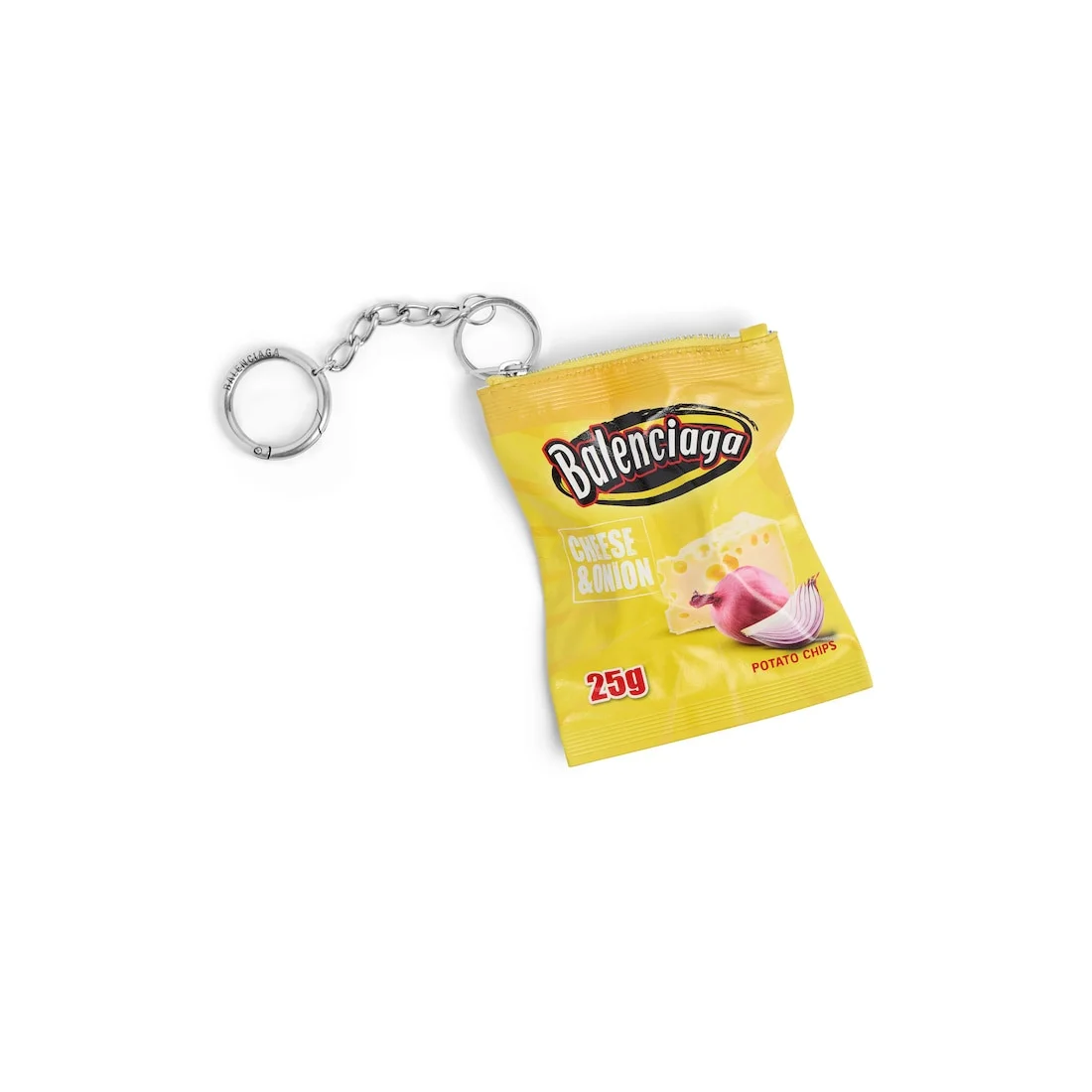Charm/keychain Chips in Yellow - 1
