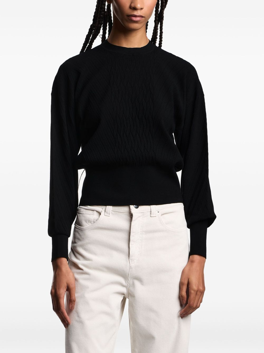 balloon-sleeve top - 3