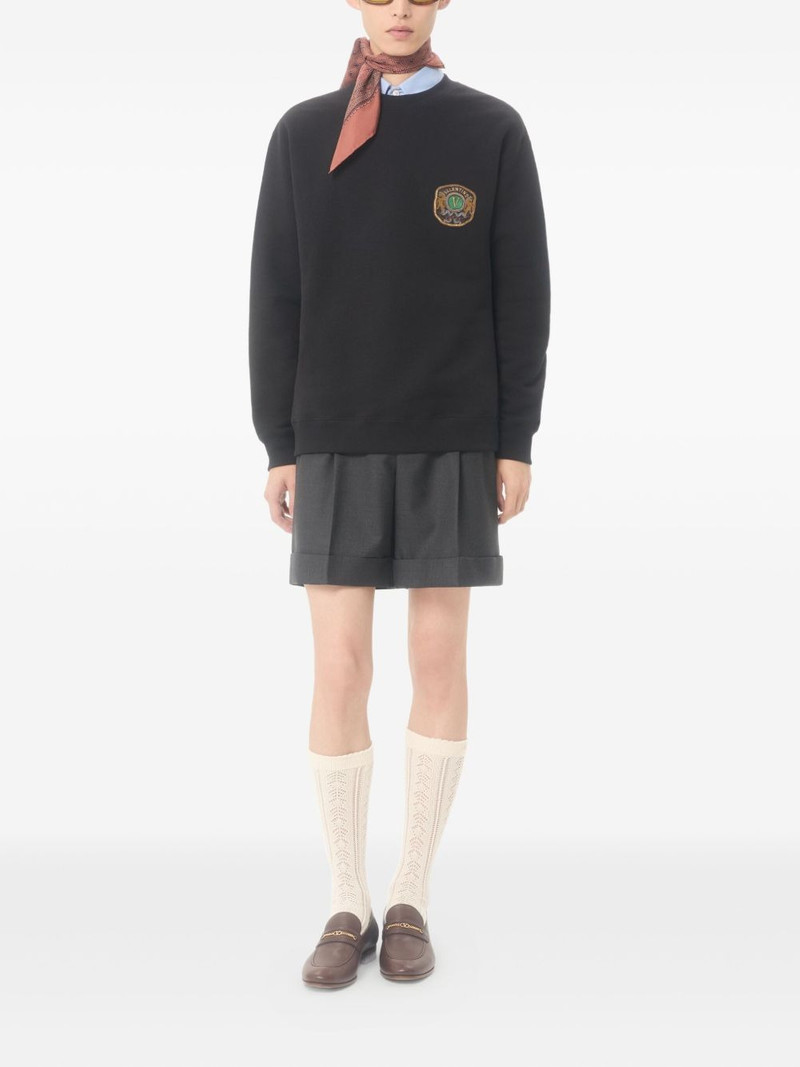 Valentino embroidered crew-neck sweatshirt outlook