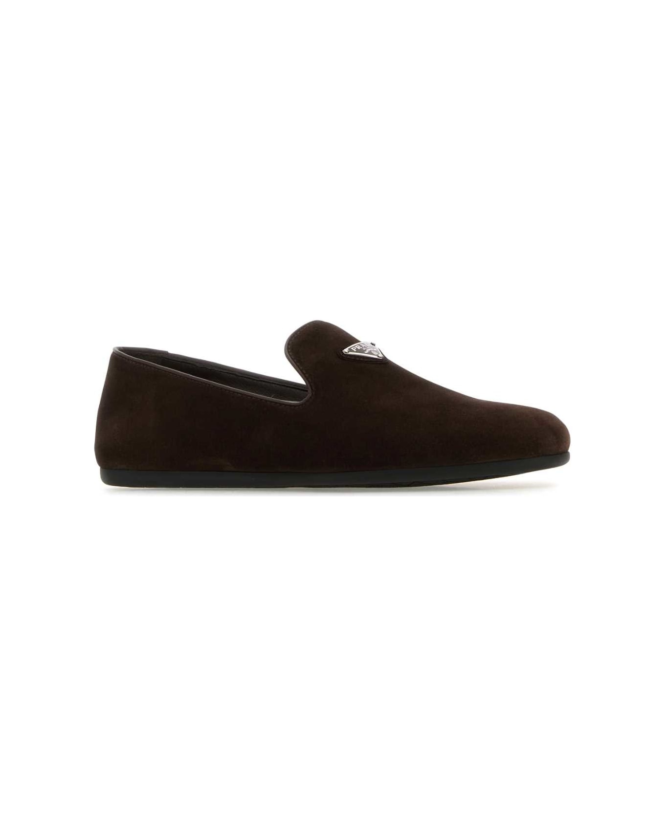 Dark Brown Suede Loafers - 2