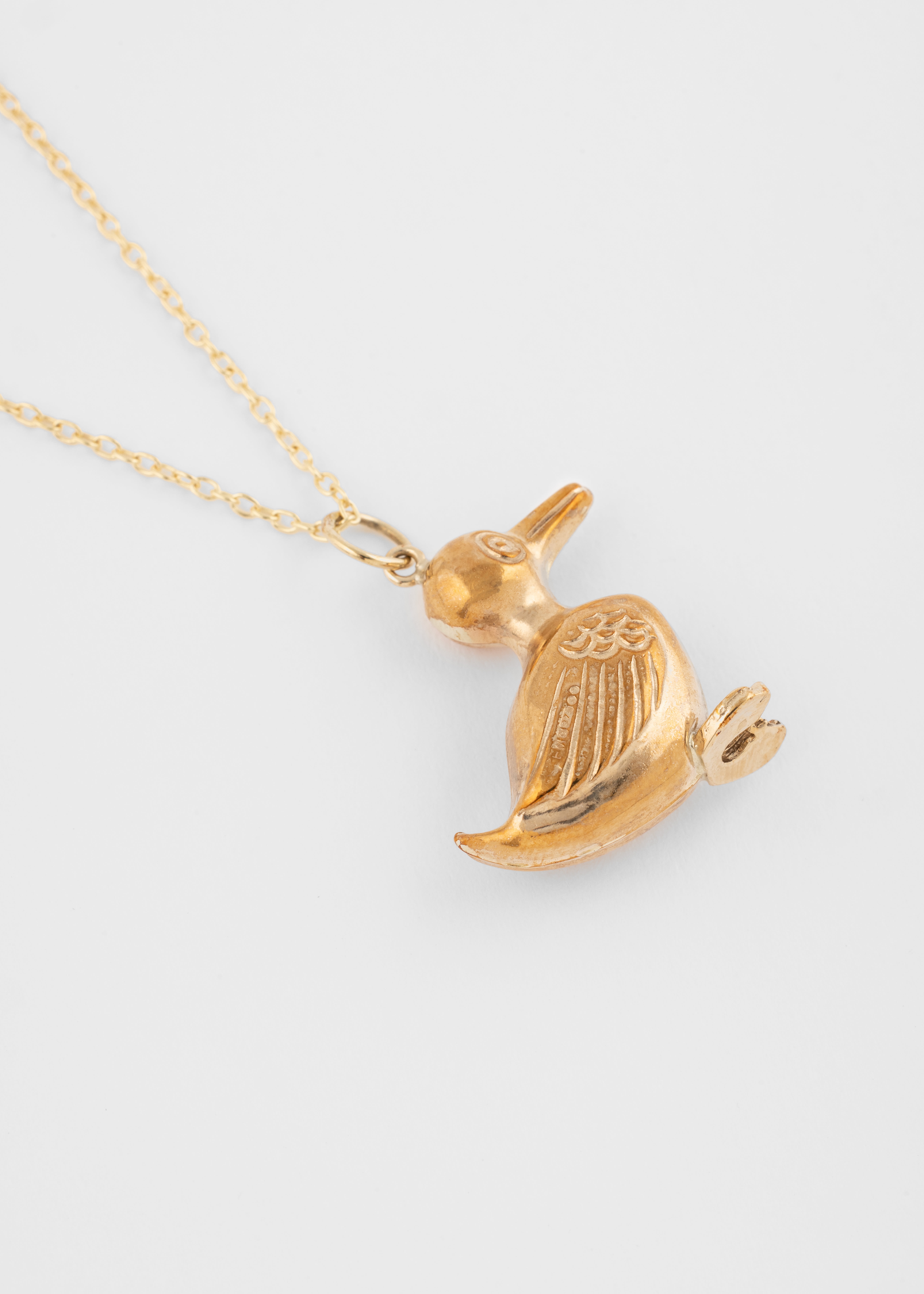 'Gold, Glorious Gold! Duck' Vintage Gold Necklace - 2