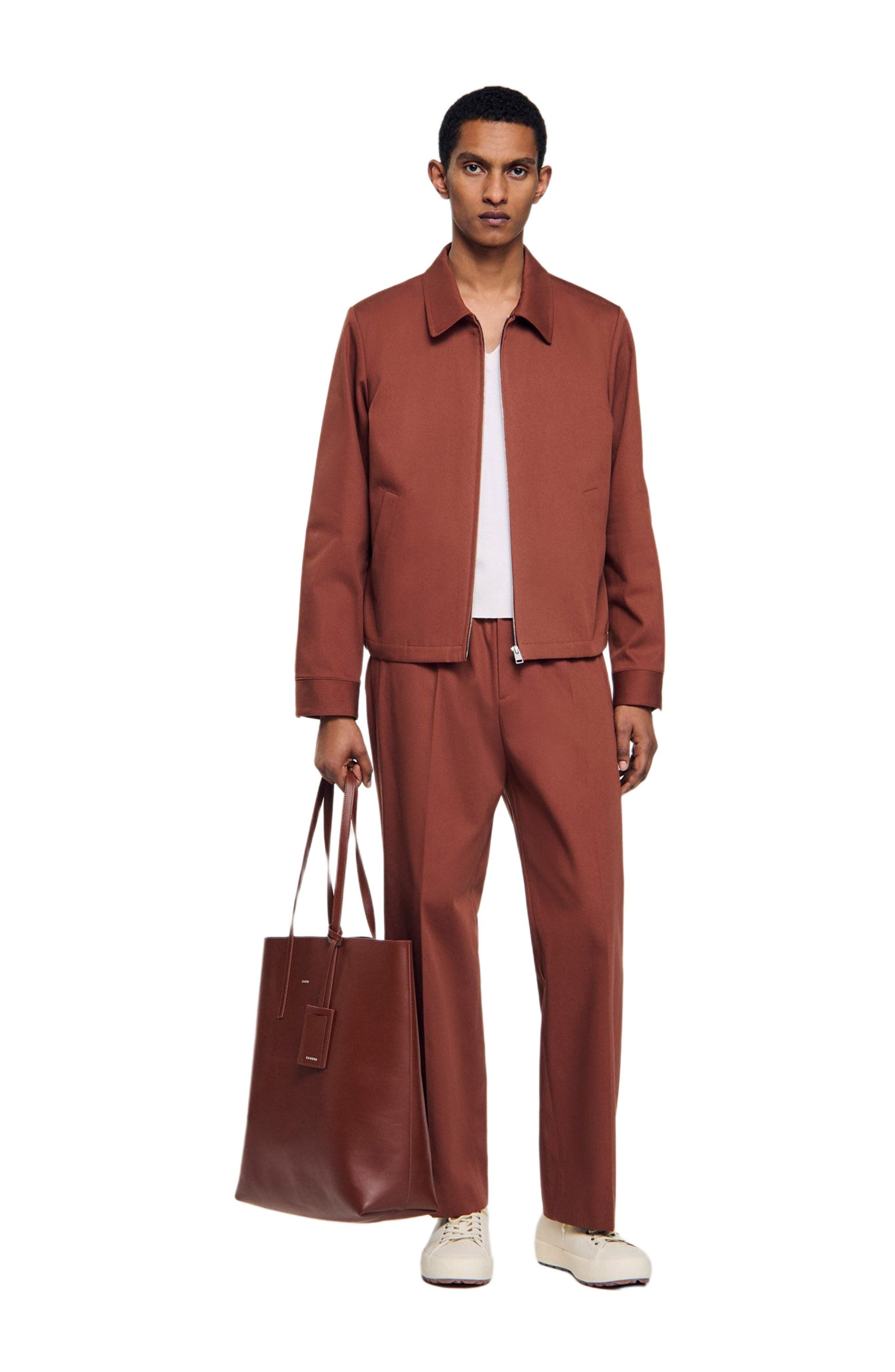 SANDRO Cotton jacket in Terra at Nordstrom - 6