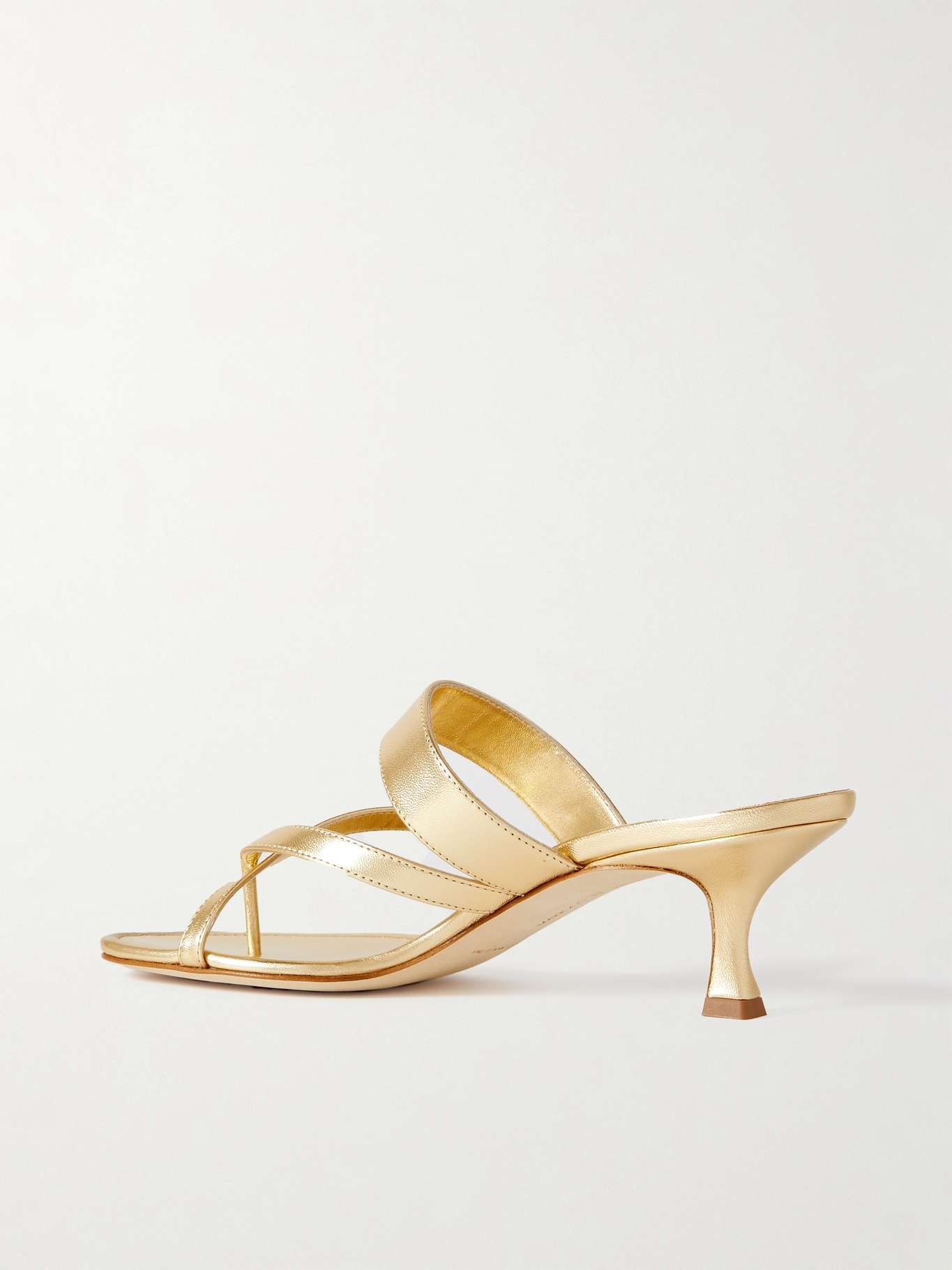 Susa 50 metallic leather sandals - 3