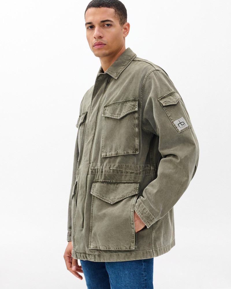 Denim Field Jacket Authentic Rigid in Dark Shadow 4