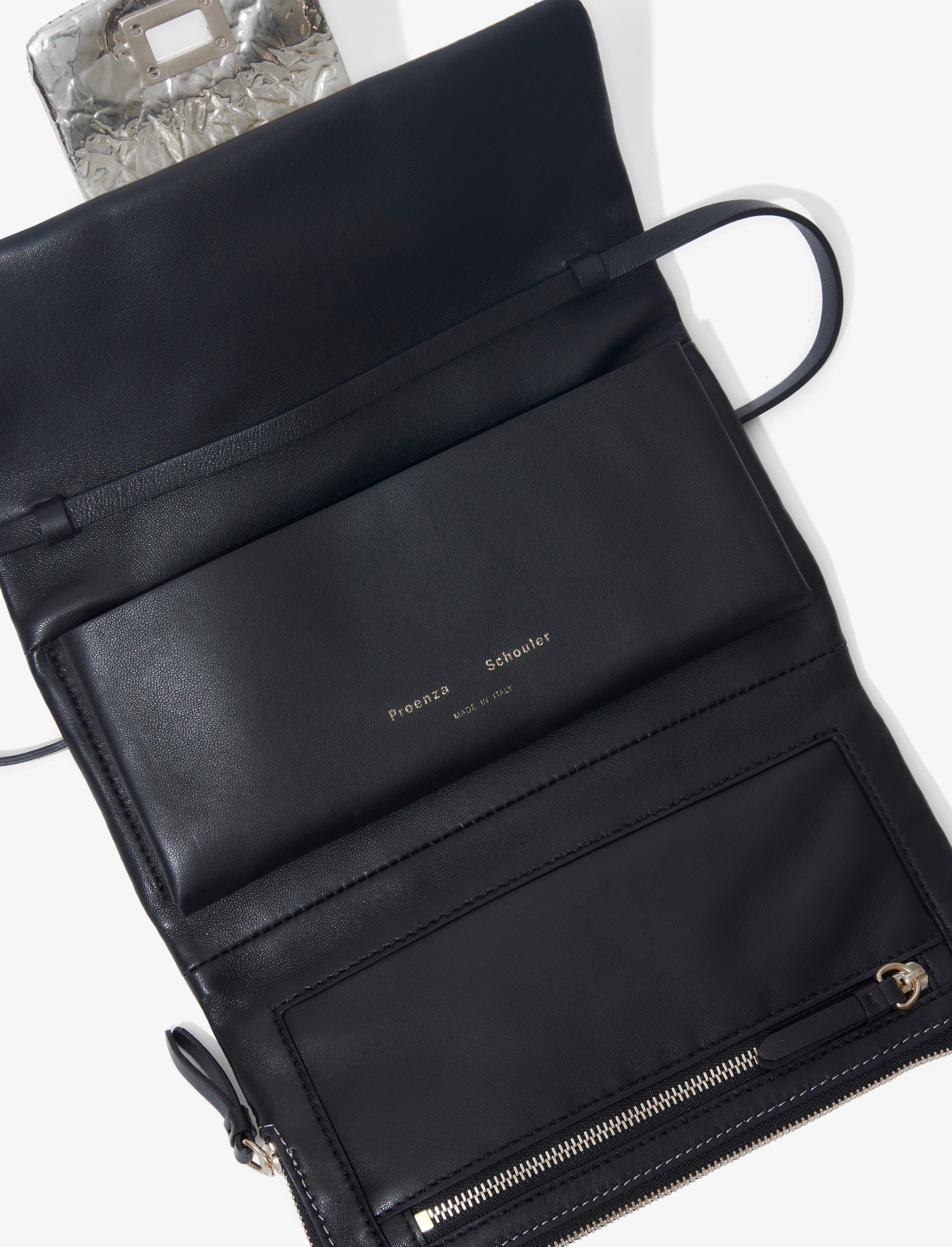 Flip Shoulder Bag in Crinkled Metallic - 7