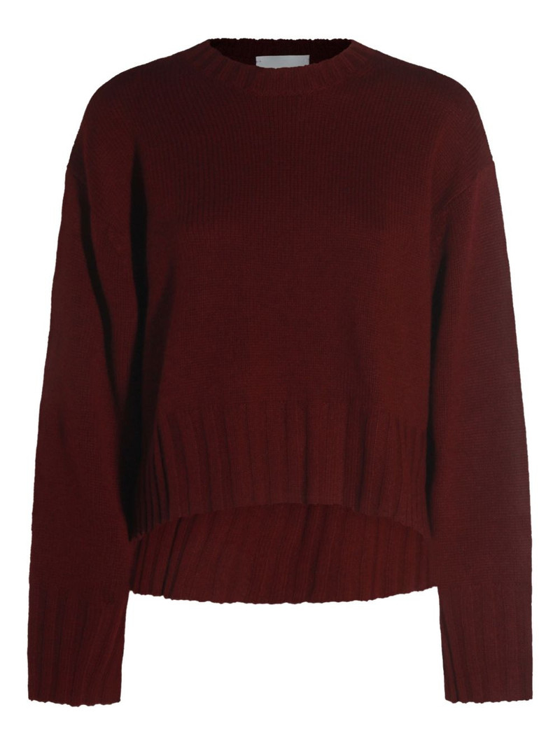 crew-neck ribbed-knit sweater 1