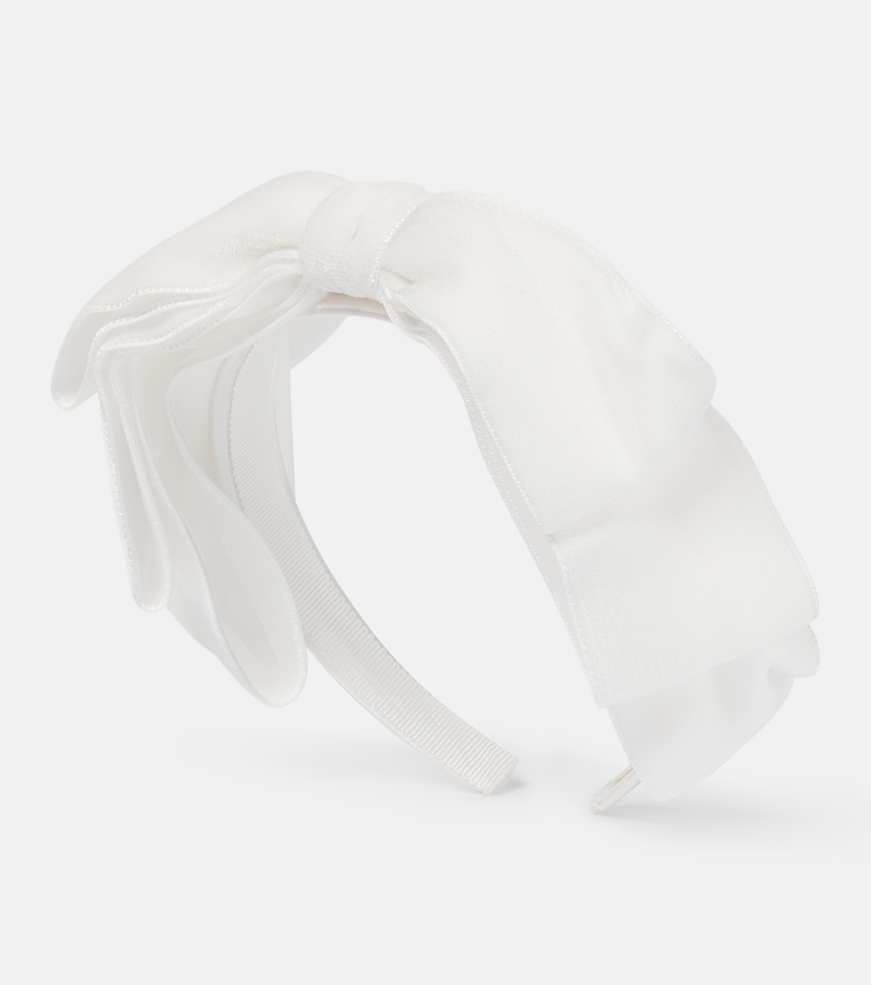 Bridal Katya velvet bow headband - 1