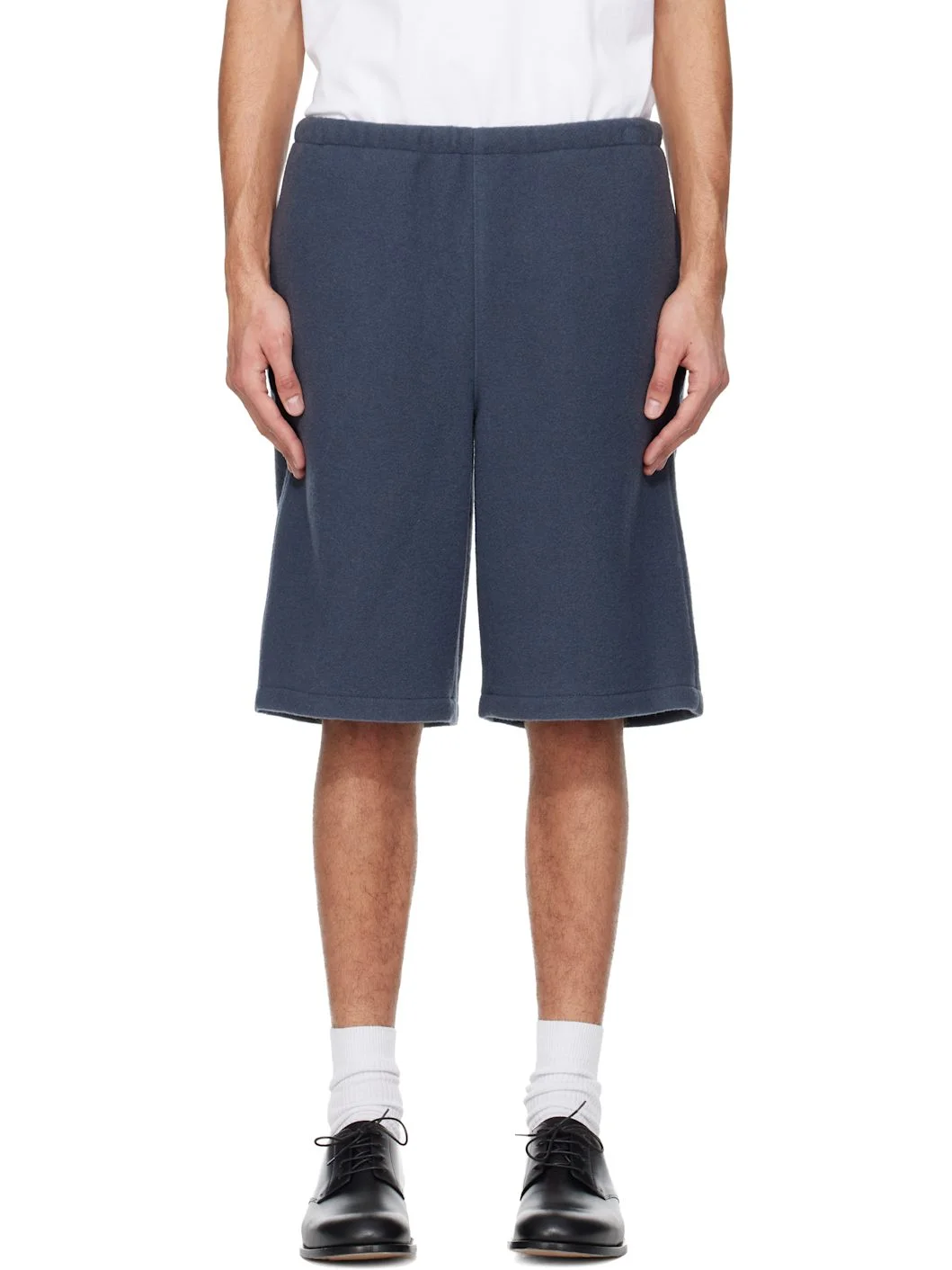 Gray Fleece Shorts - 1