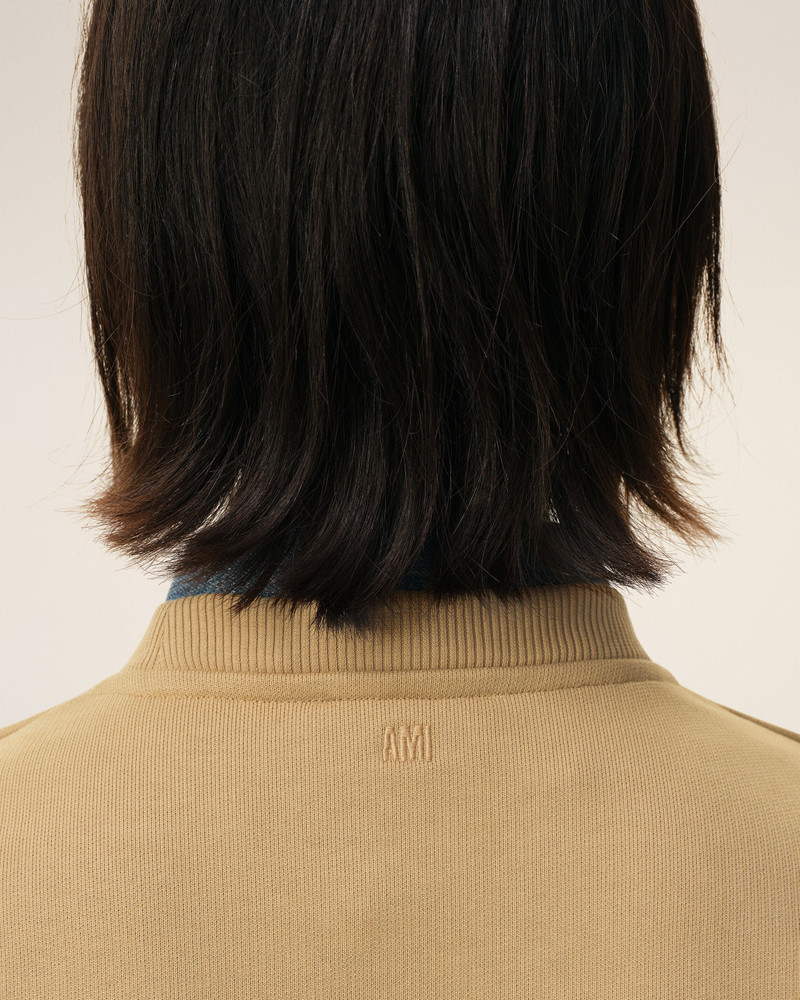 BEIGE COTTON AMI DE COEUR SWEATSHIRT 4