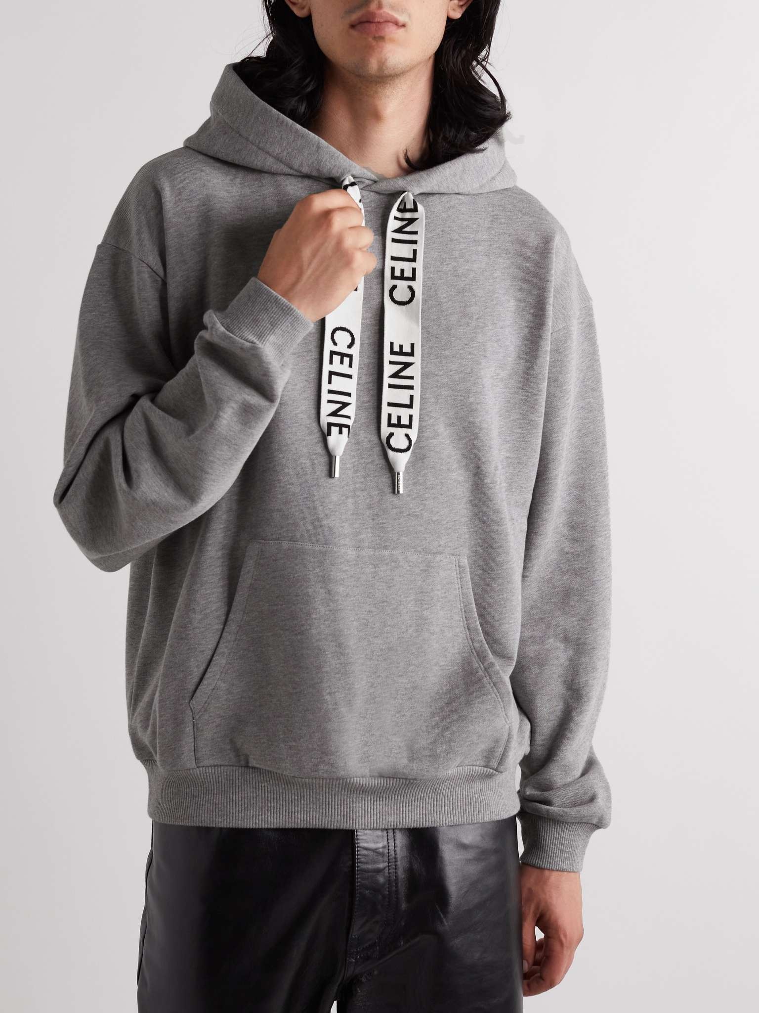 Logo-Detailed Cotton-Jersey Hoodie - 4