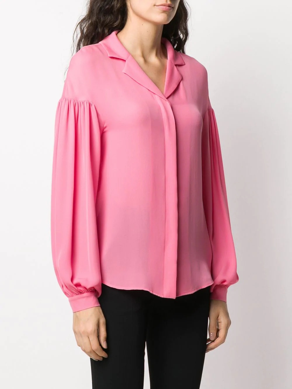 long-sleeve silk shirt - 3