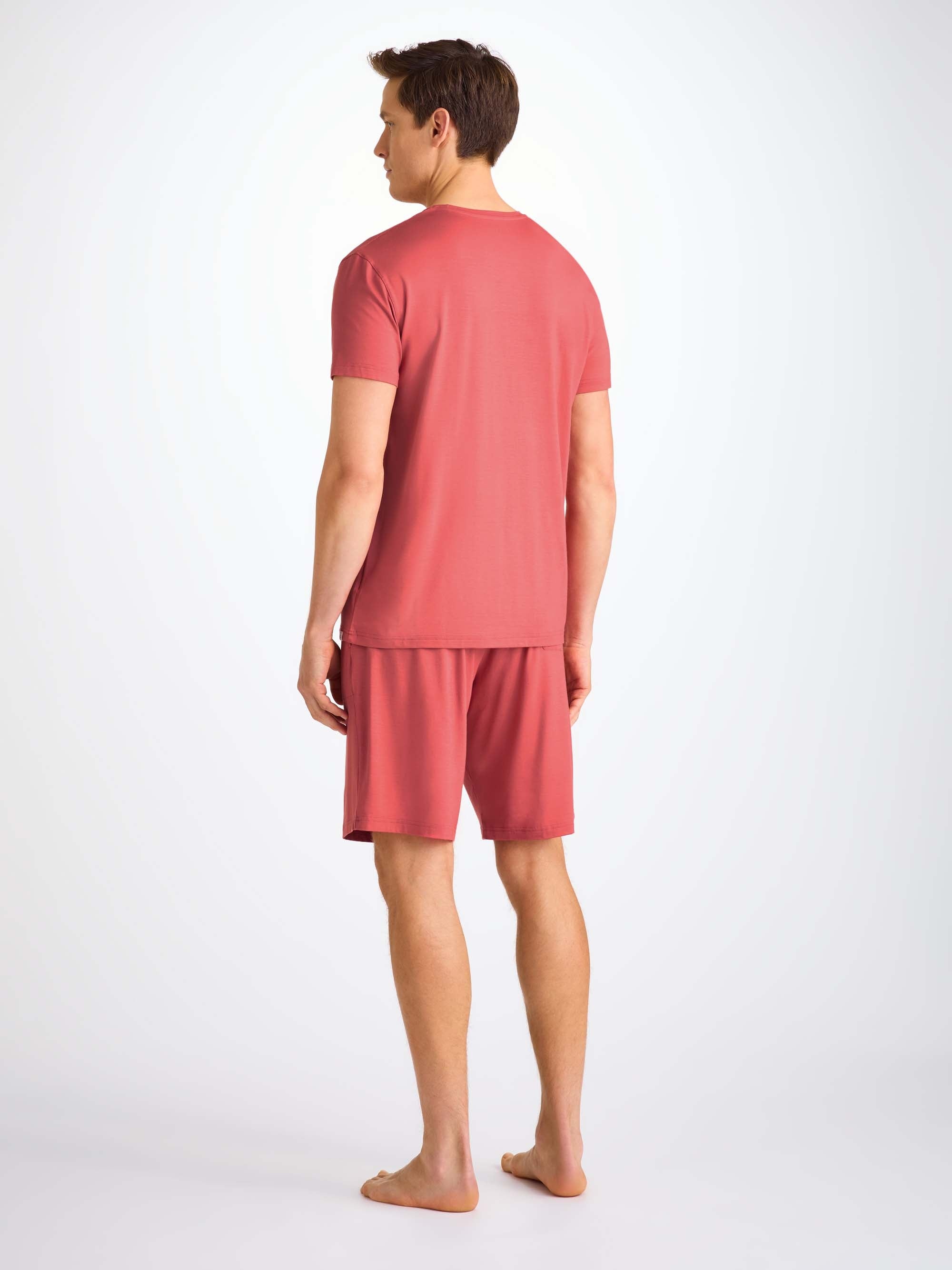 Men's Lounge Shorts Basel Micro Modal Stretch Apple Red - 4