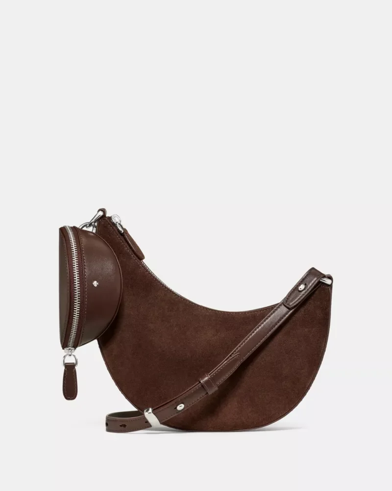 Duo Suede Crossbody Bag - 1