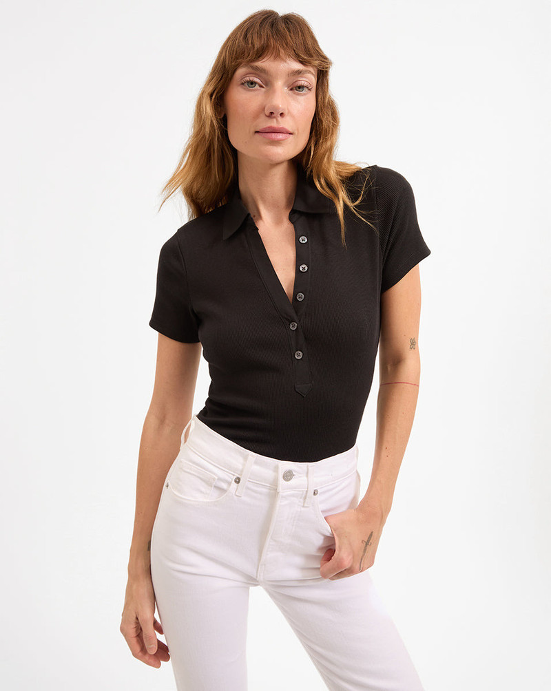 VERONICA BEARD KEARNEY BUTTON-DOWN TEE outlook