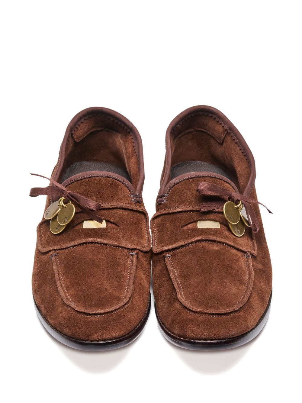 coin-embellished loafers - 4