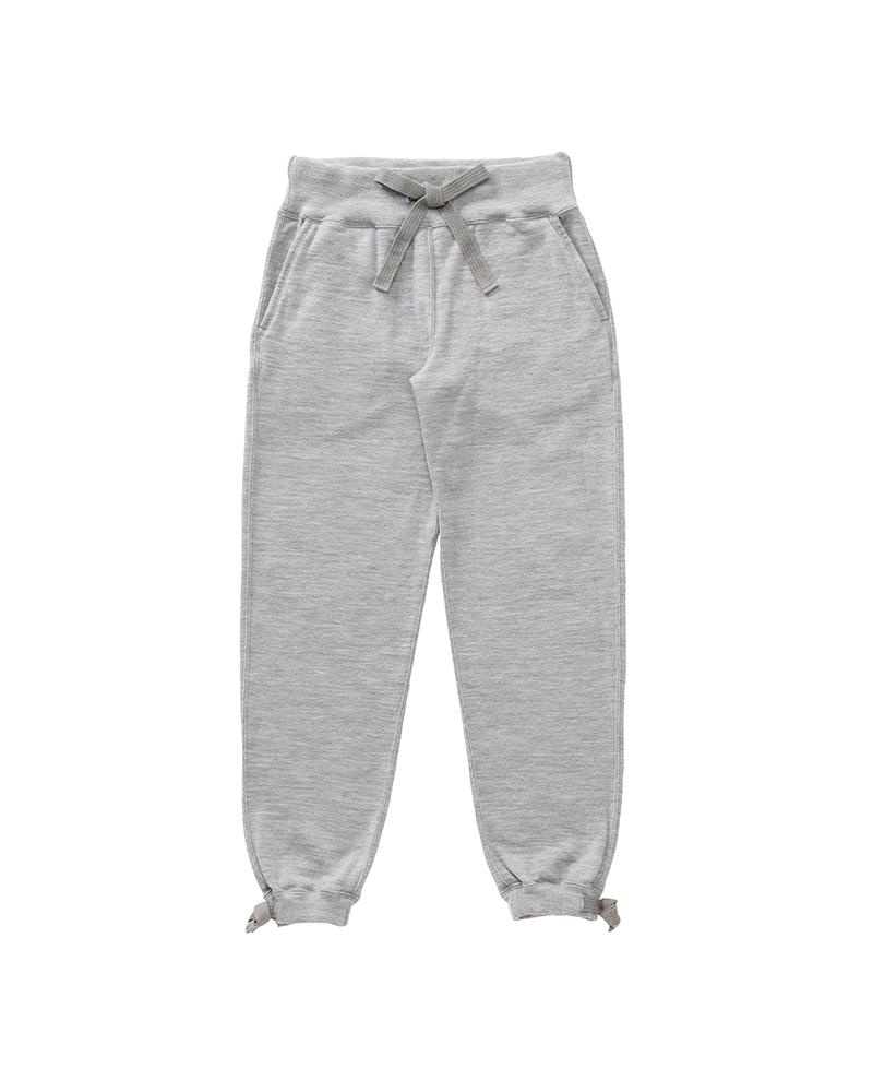 WOOL SWEAT PANTS (SUPERFINE) W GREY - 1
