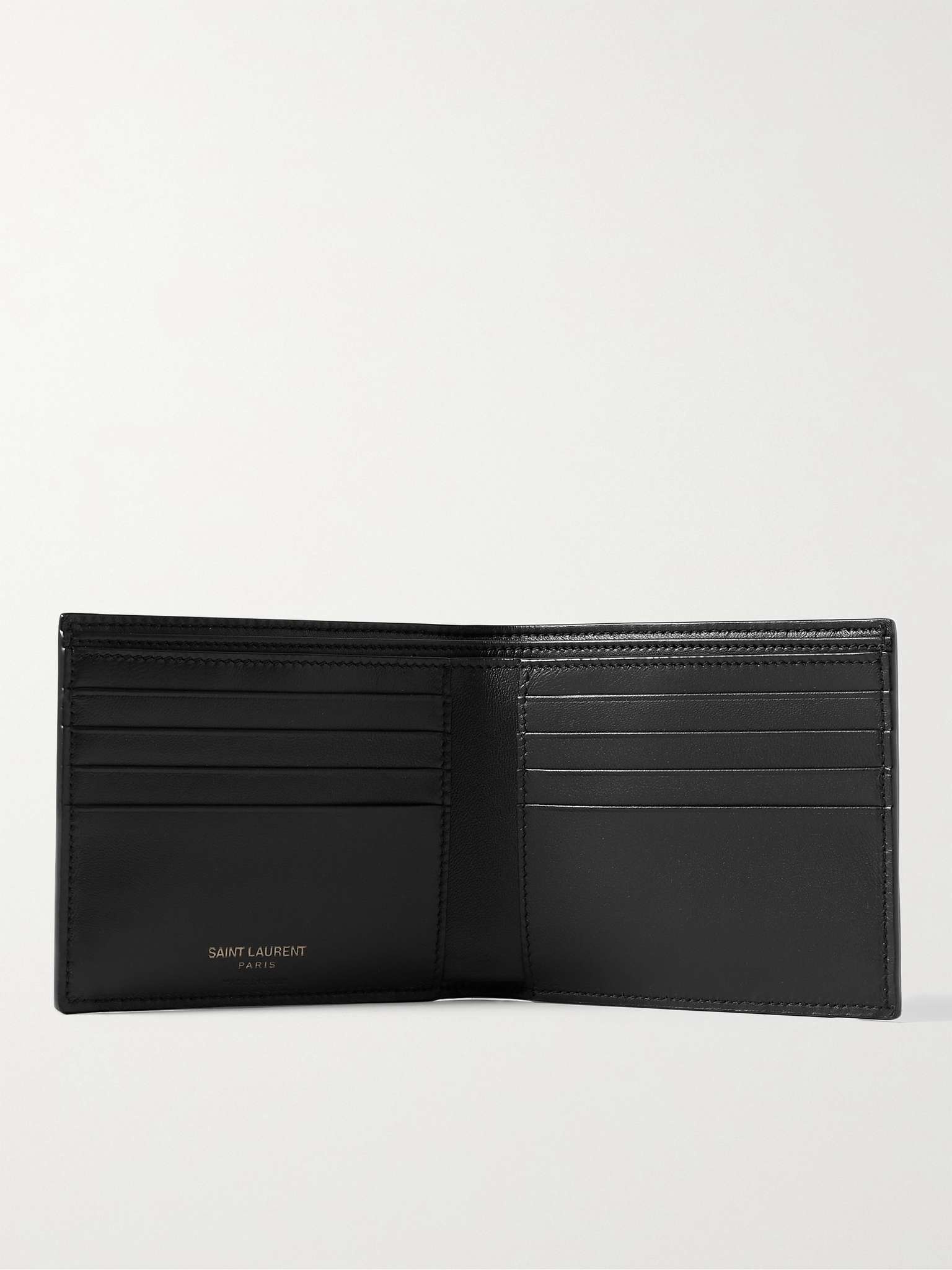 Logo-Appliquéd Croc-Effect Leather Billfold Wallet - 2