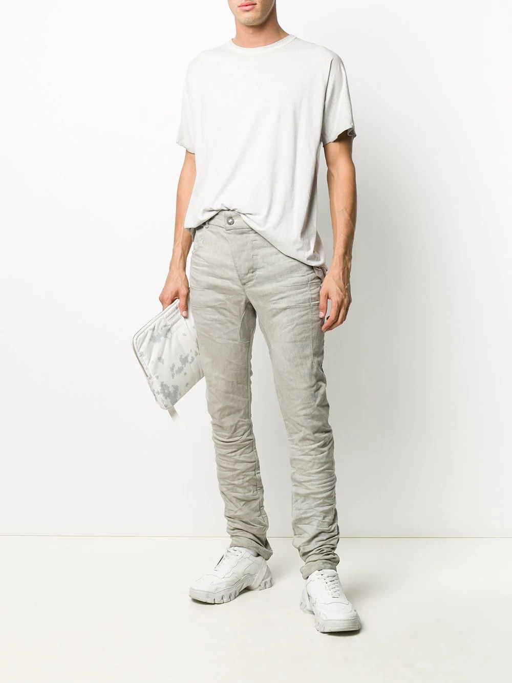 crinkled skinny trousers - 2