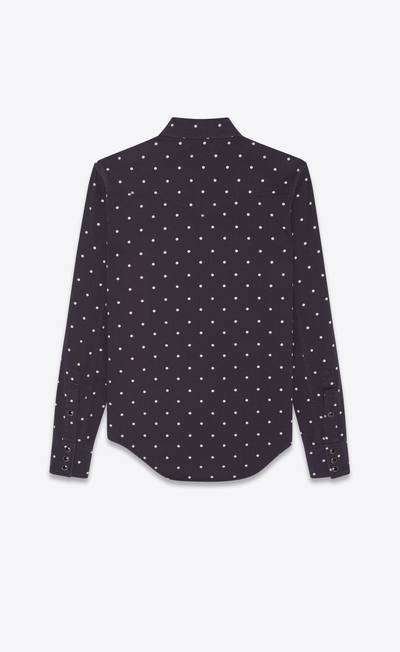 SAINT LAURENT western shirt in dotted cotton twill outlook