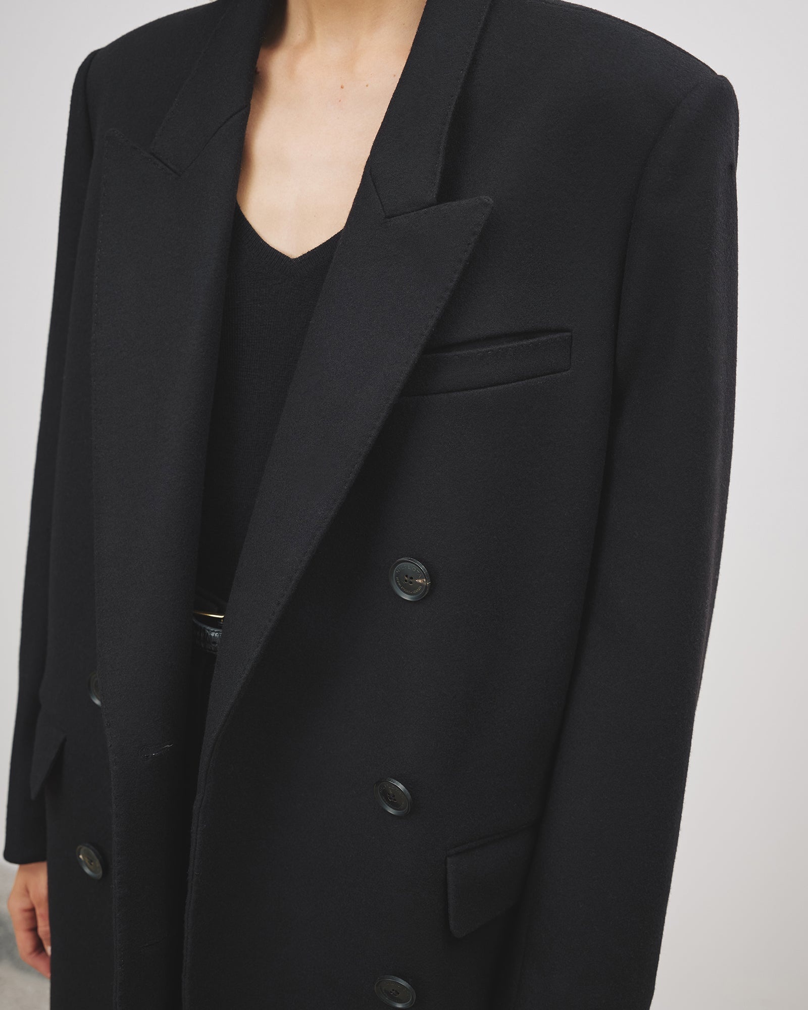 EDMONT DOUBLE BREASTED LONG COAT - 3