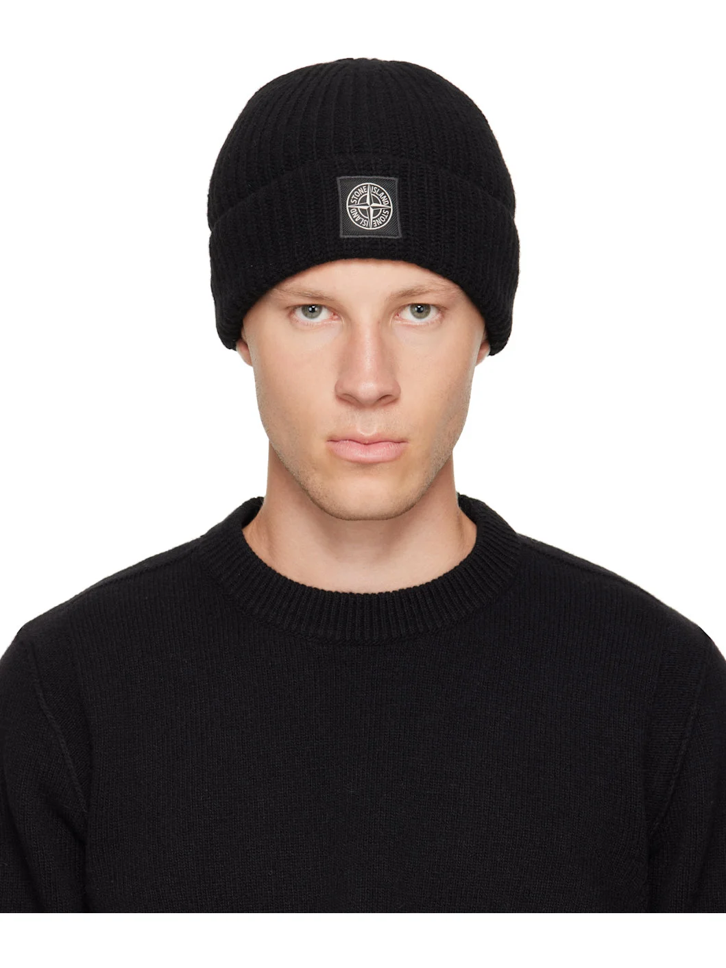 Black N100012 Light RWS Geelong Wool Beanie - 1