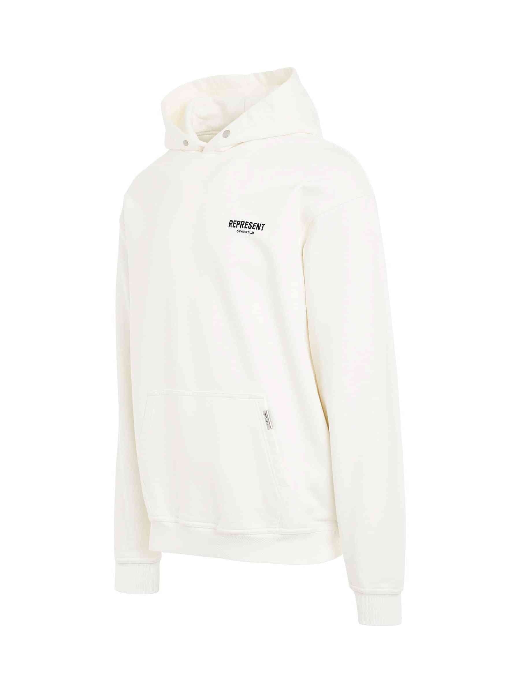 New Represent Owners Club Hoodie in Flat White - 2