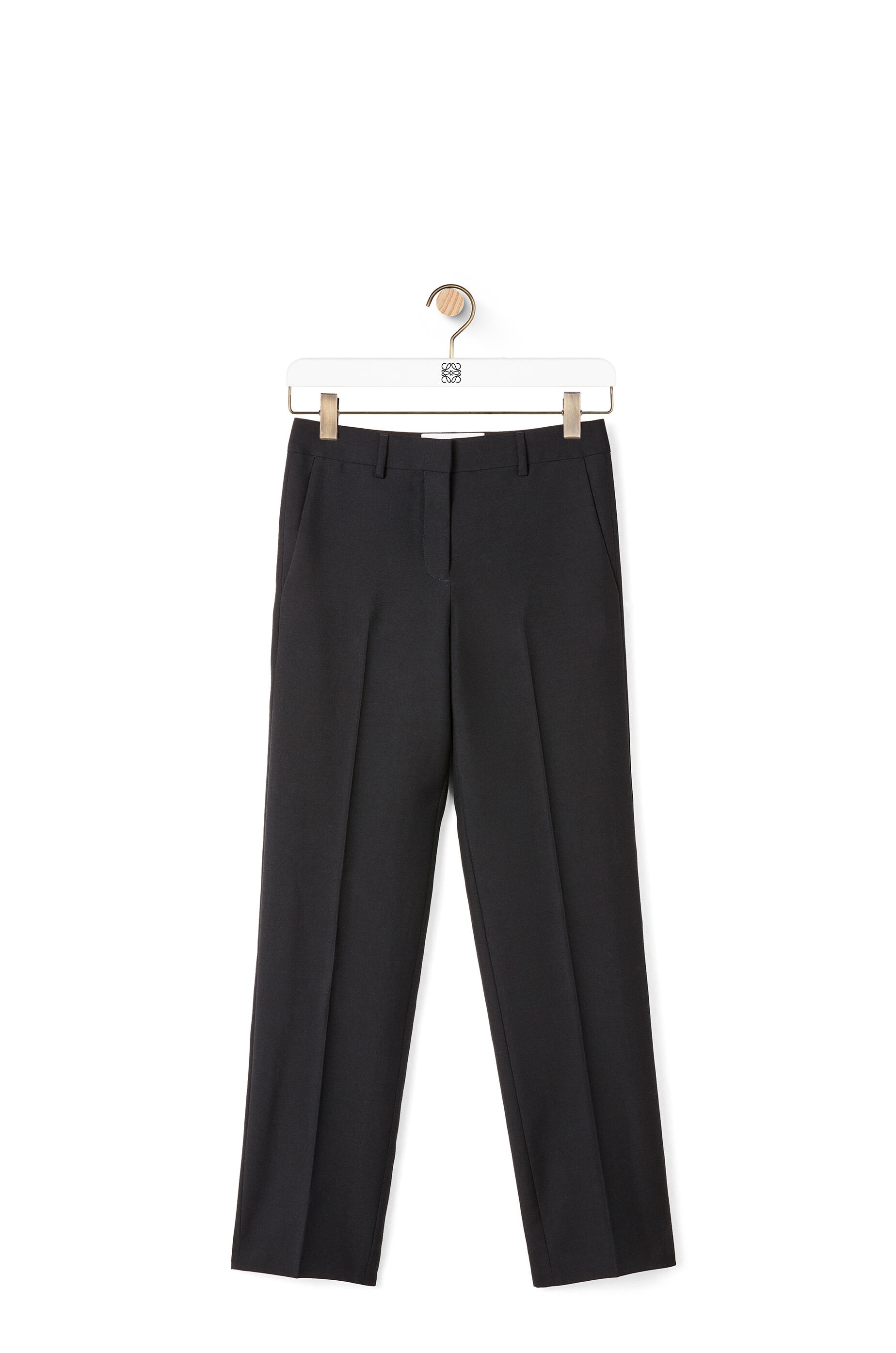 Tapered trousers in wool and silk - 1