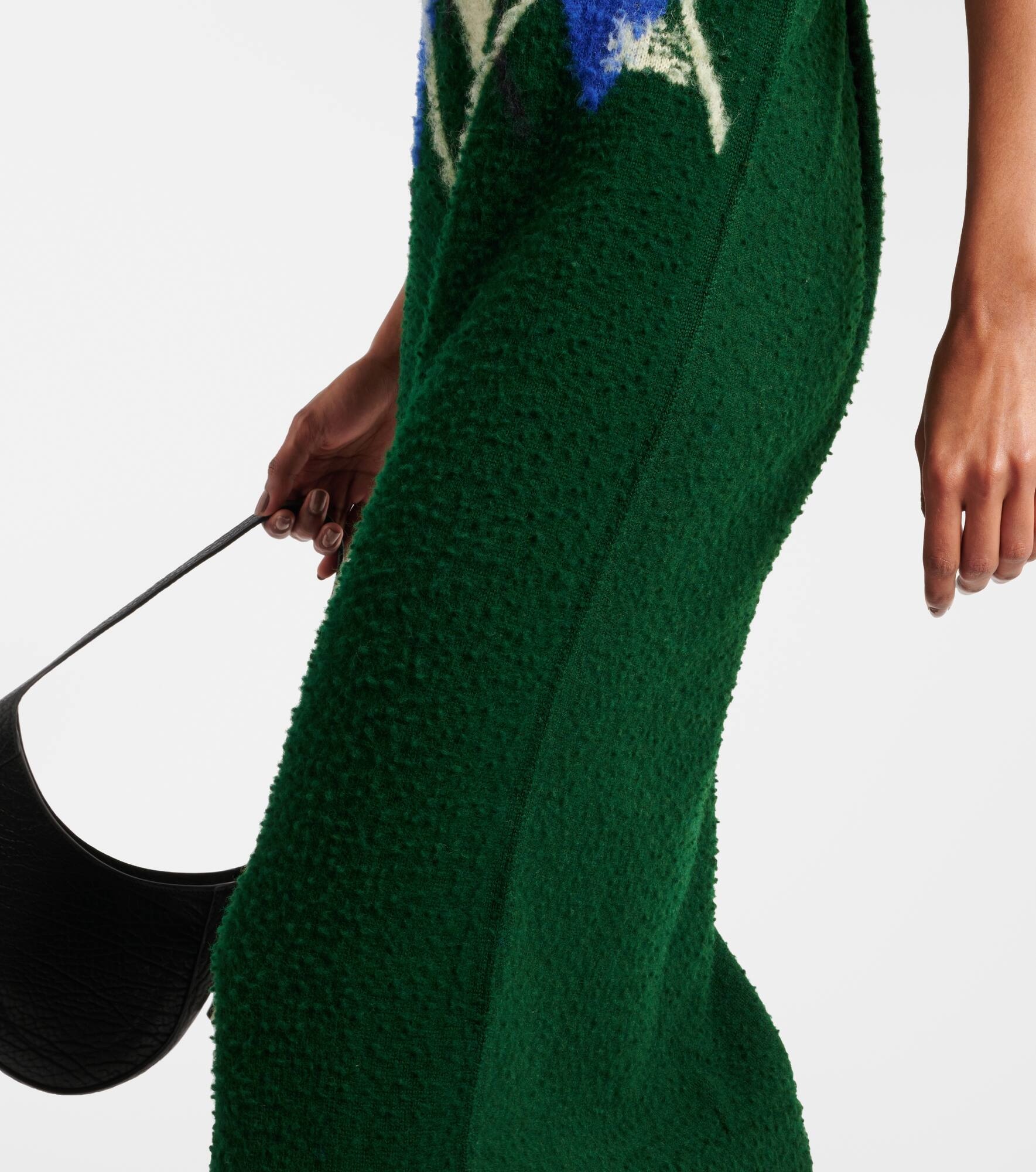 Argyle wool maxi dress - 5