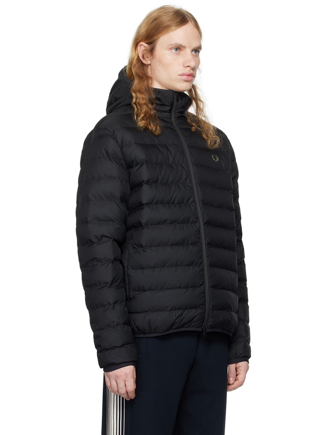 Black Hooded Insulated Jacket - 2