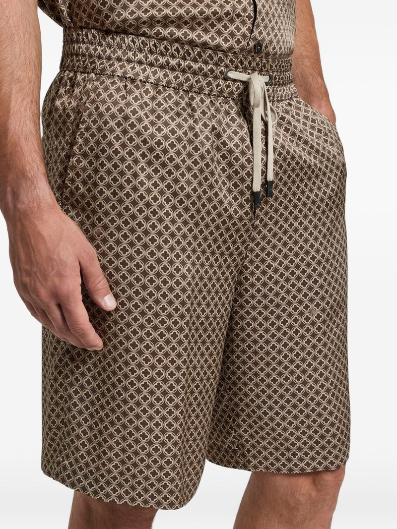 drawstring patterned shorts 4
