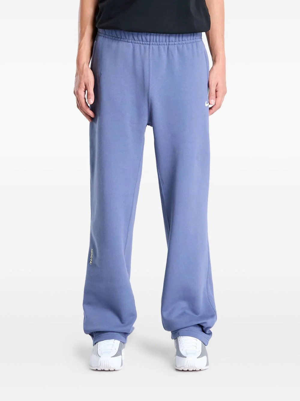 open-hem fleece sweatpants - 1