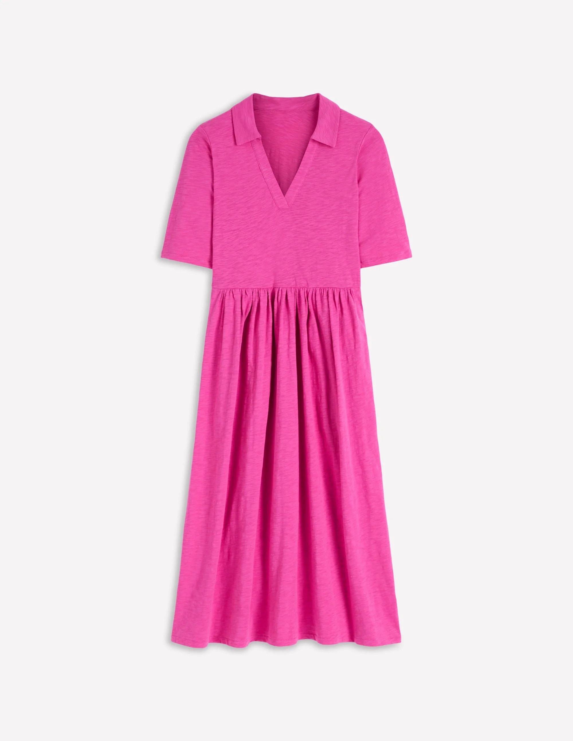 Aria Collared Jersey Dress-Passion Flower - 1
