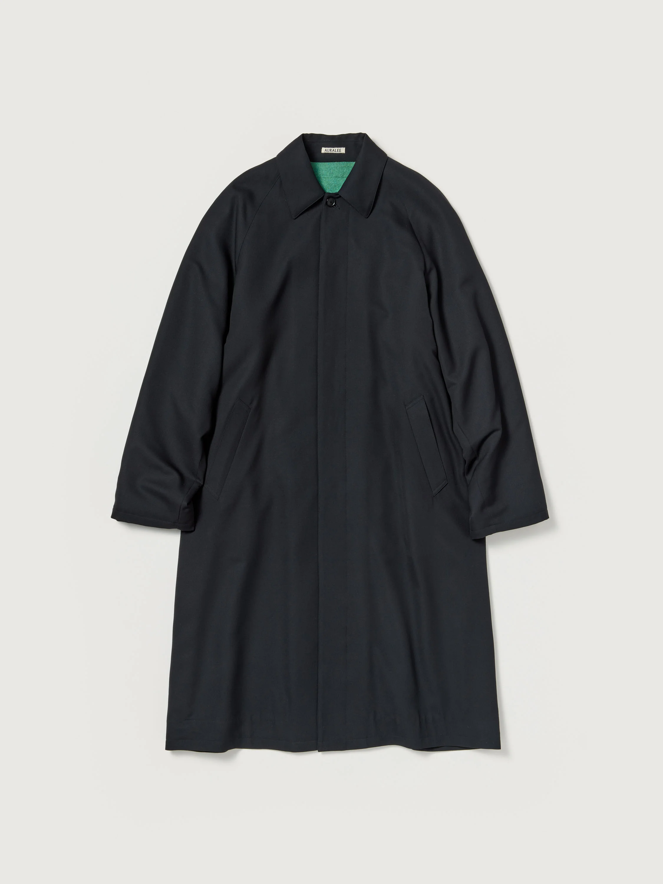 ULTRA FINE WOOL TWILL WOOL-LINED COAT - 1