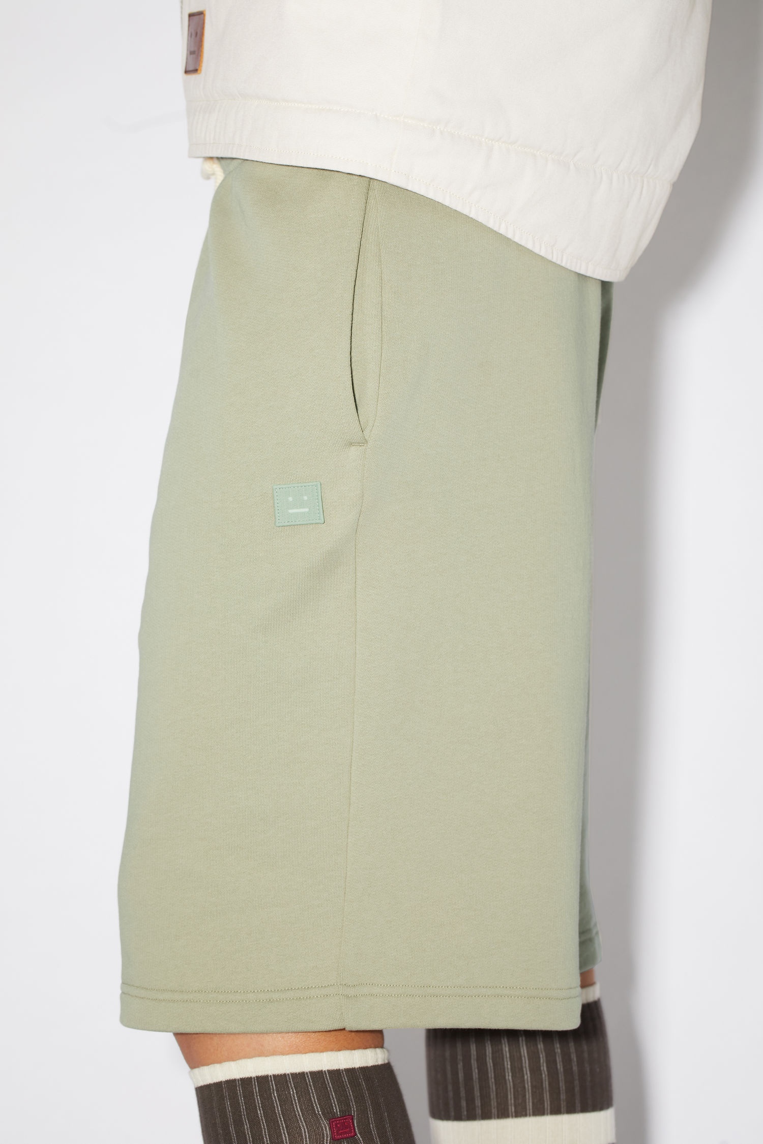 Fleece sweat shorts - Eucalyptus green - 5