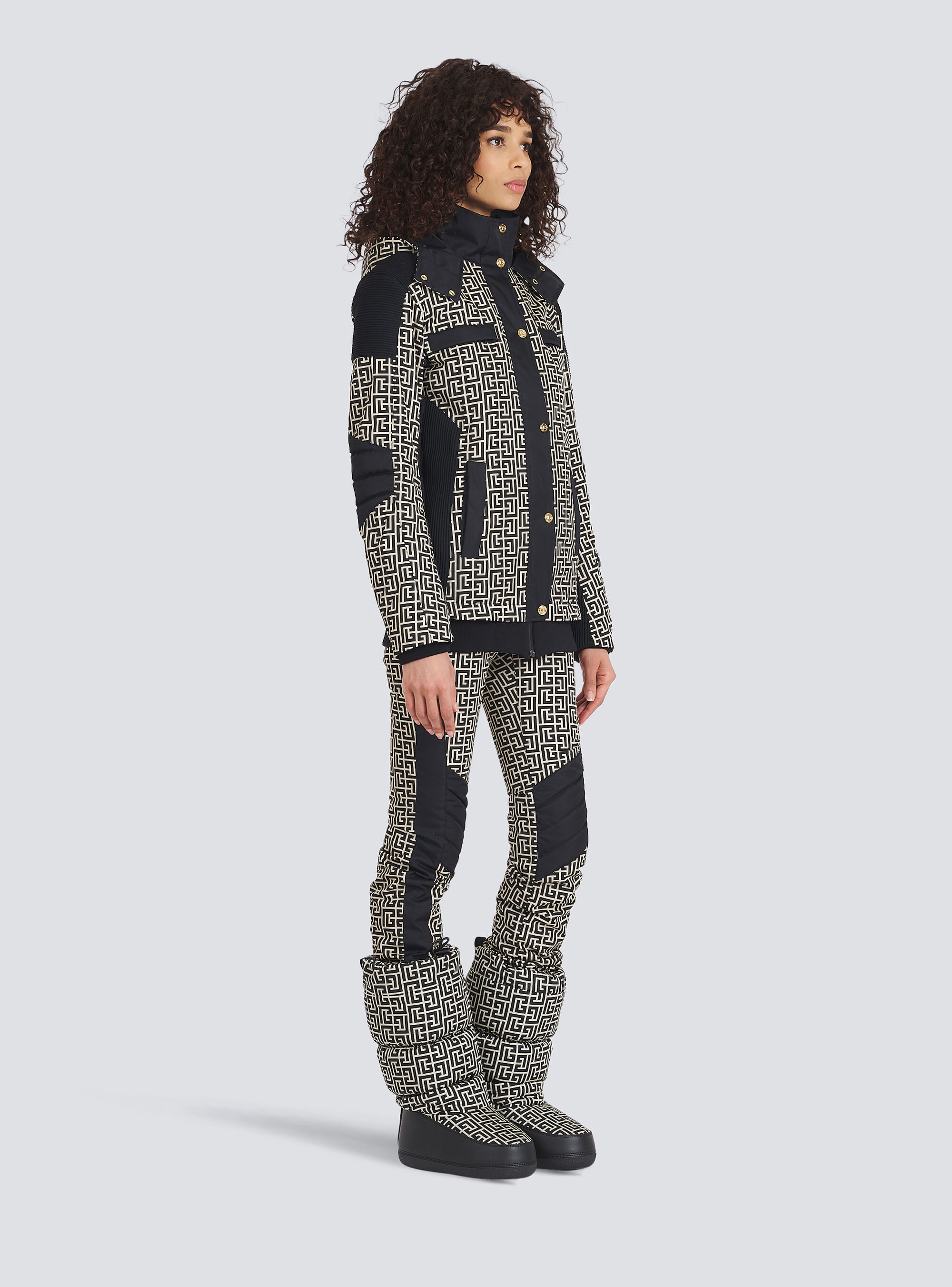 Balmain x Rossignol - Balmain-monogrammed hooded ski coat - 5