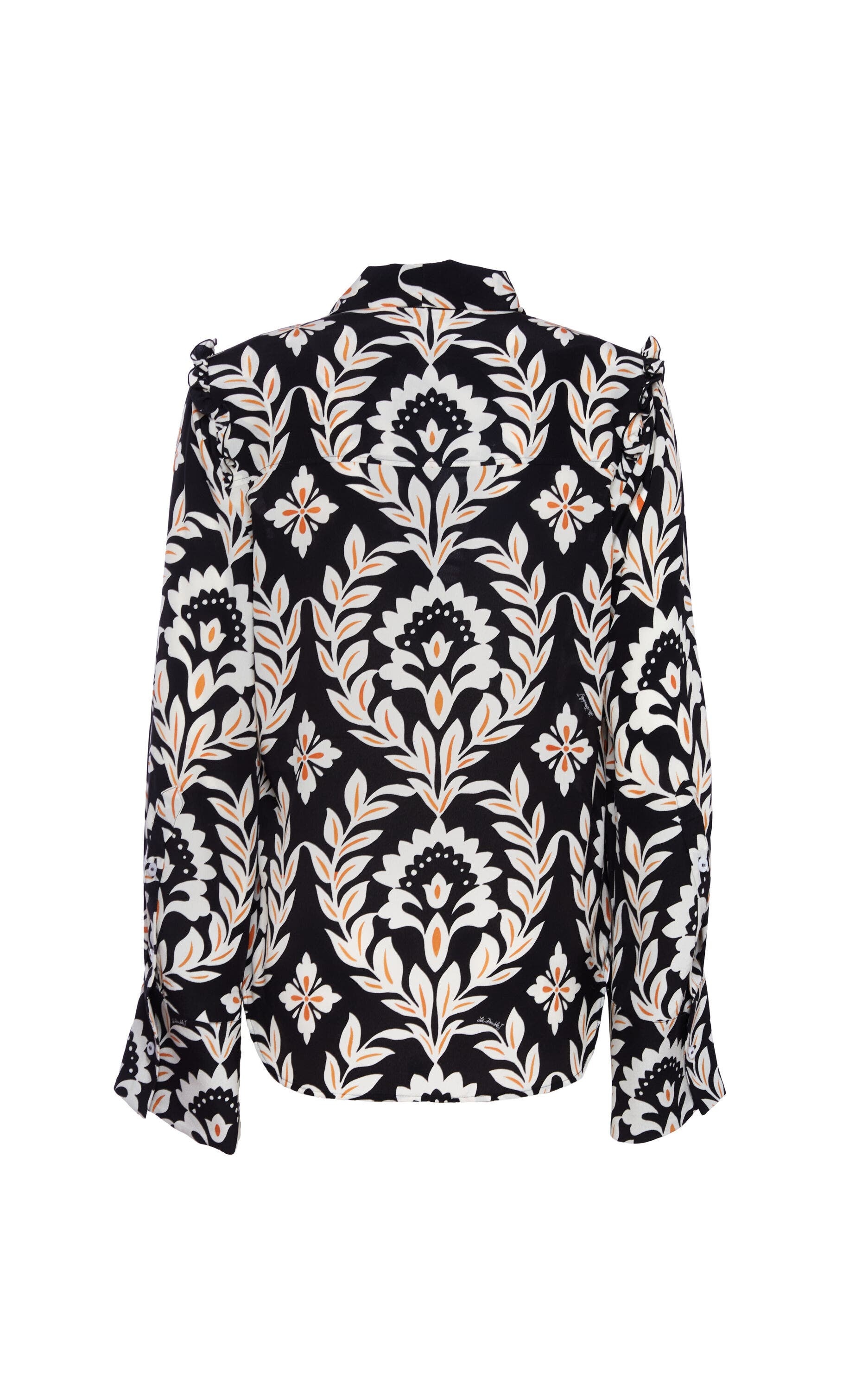 La DoubleJ Ascot Shirt Ghirlanda Black at Nordstrom - 3