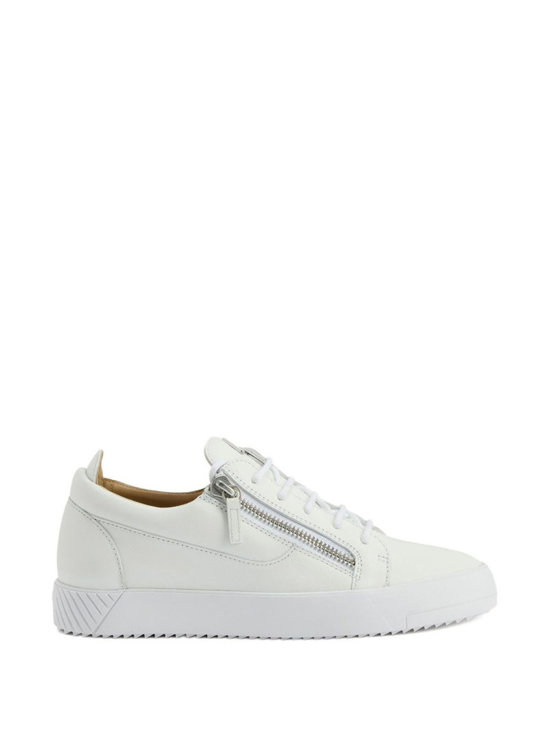 Frankie zip-detail lace-up sneakers 5