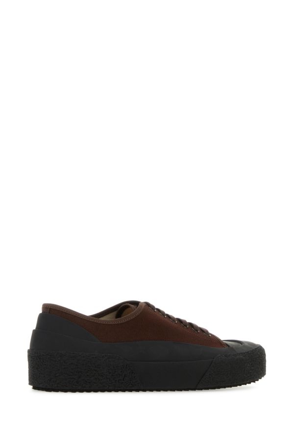 Chocolate canvas Sharp Sn sneakers - 3