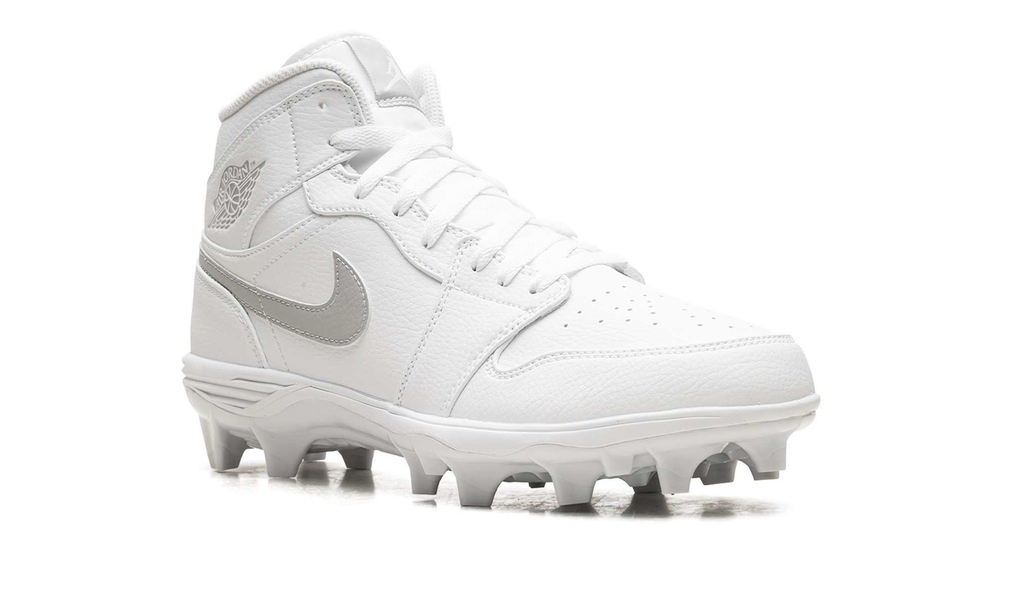 Jordan 1 Mid TD Cleat "White Grey Fog" - 7