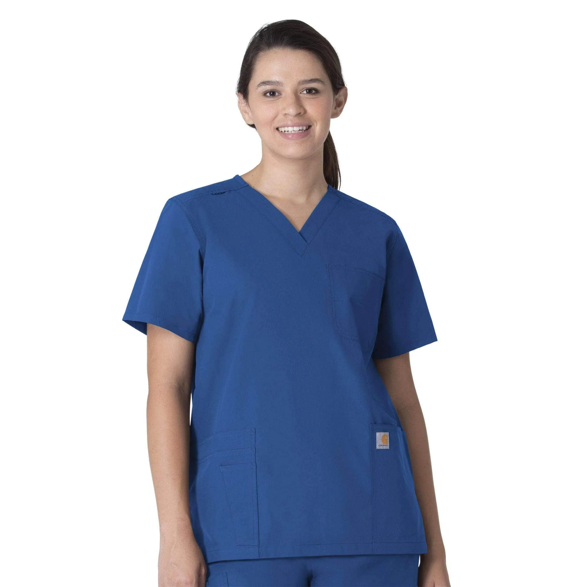Unisex Force Essentials V-Neck 6-Pocket Scrub Top - 1