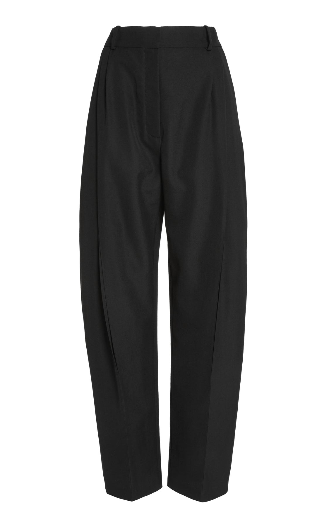 TROUSERS WITH VERTICAL KNEE SLITS BLACK - 10