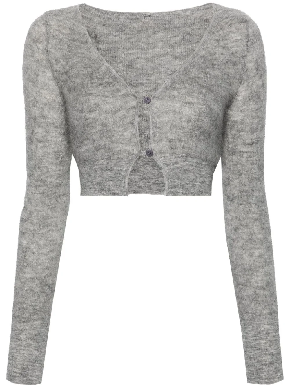 brushed-finish cardigan - 1