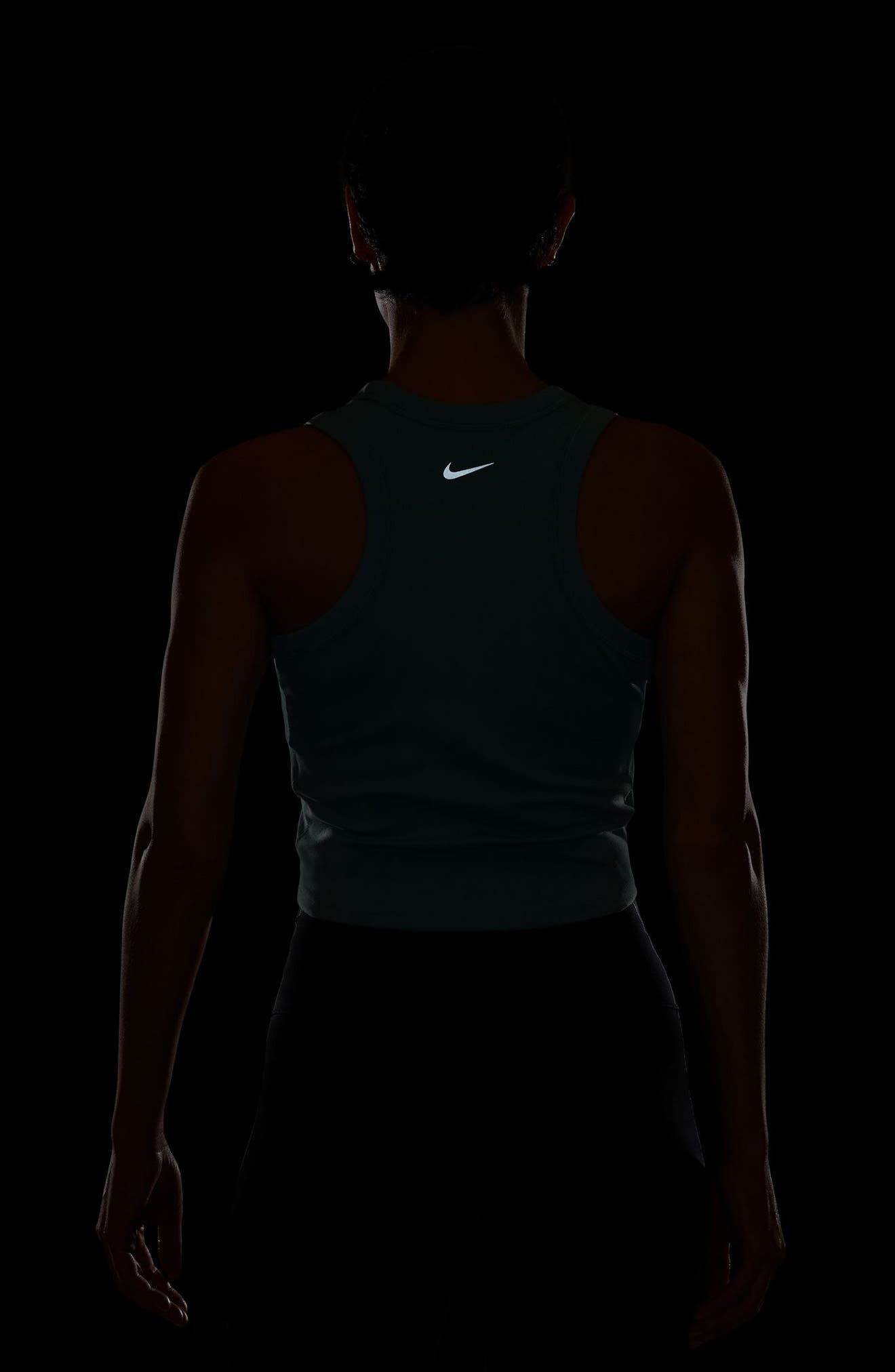 Nike One Fitted Dri-FIT Cropped Tank Top in Cannon at Nordstrom - 4