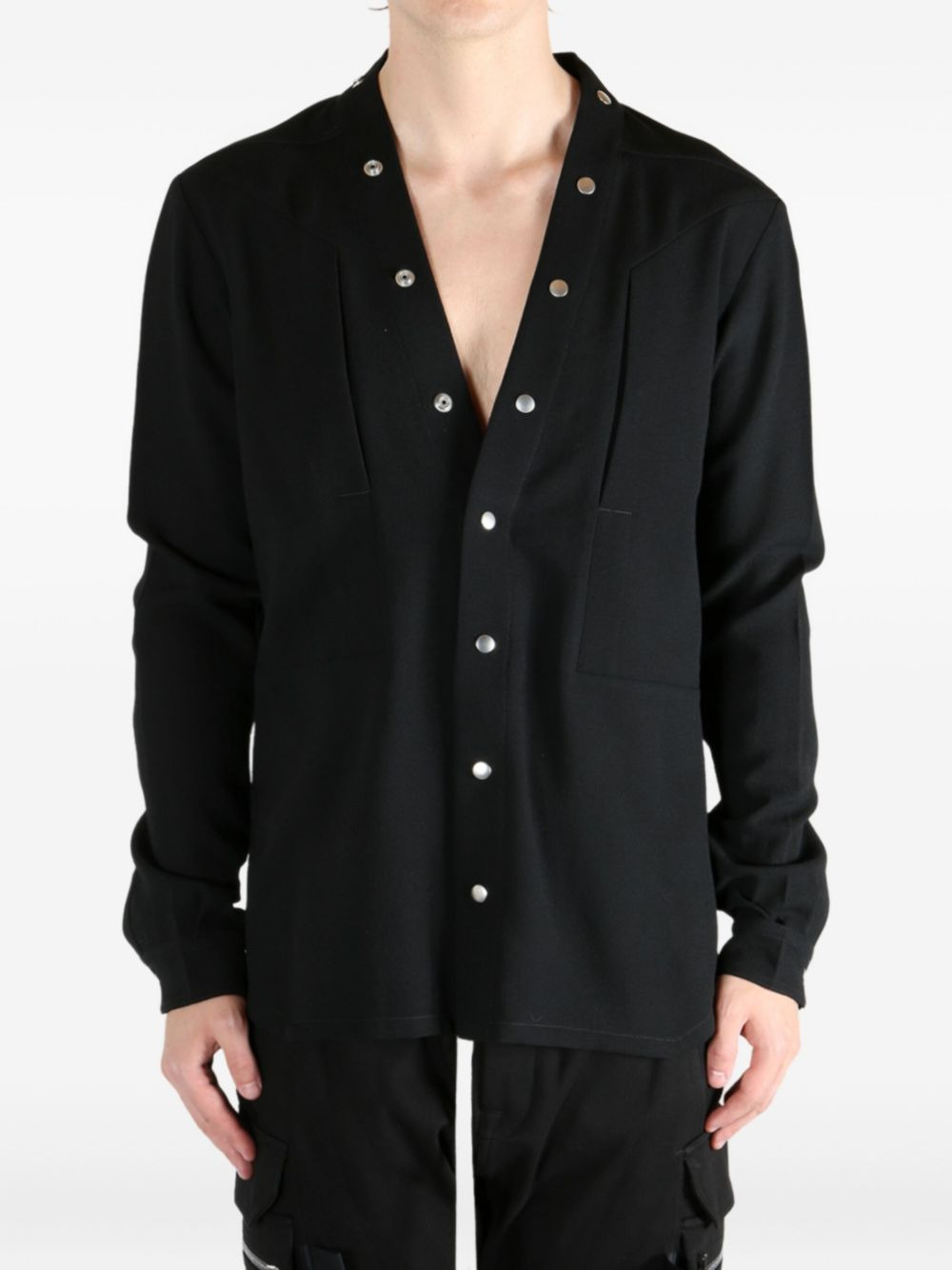 Rick Owens Men Larry Fogpocket Shirt - 2
